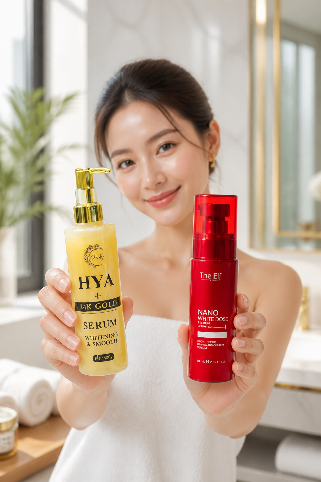 Whitening  Body Serums HYA 300ML , Nano white does 60ML