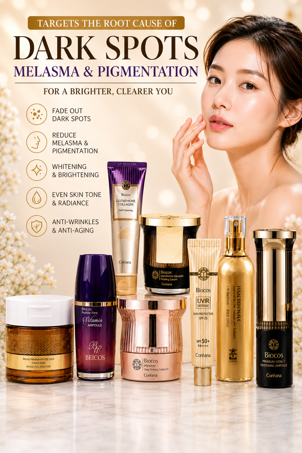 Dark Spots, Melasma, Pigmentation Full Set For Day and Night Routine 8 items