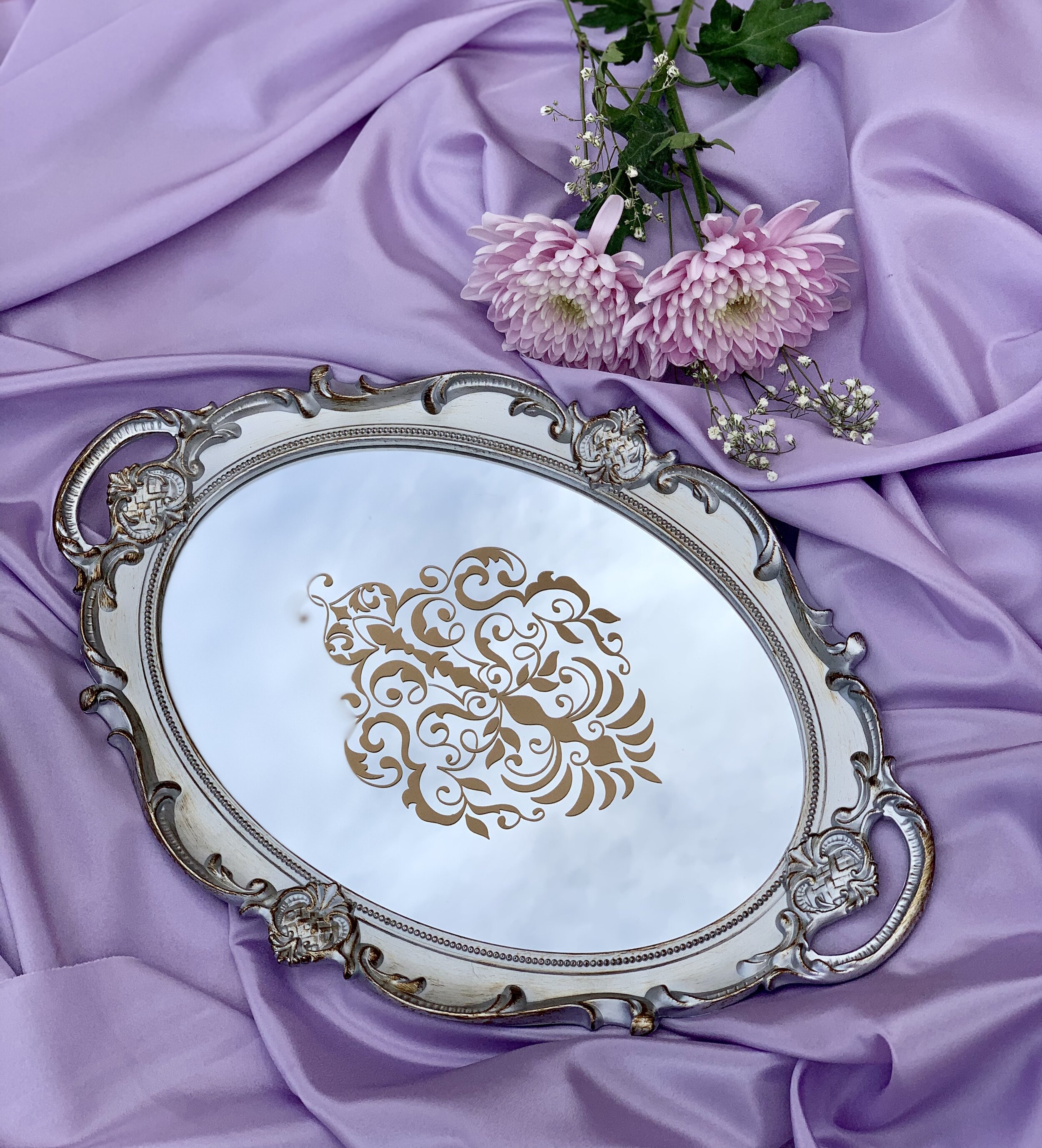 Vanity Mirror Tray