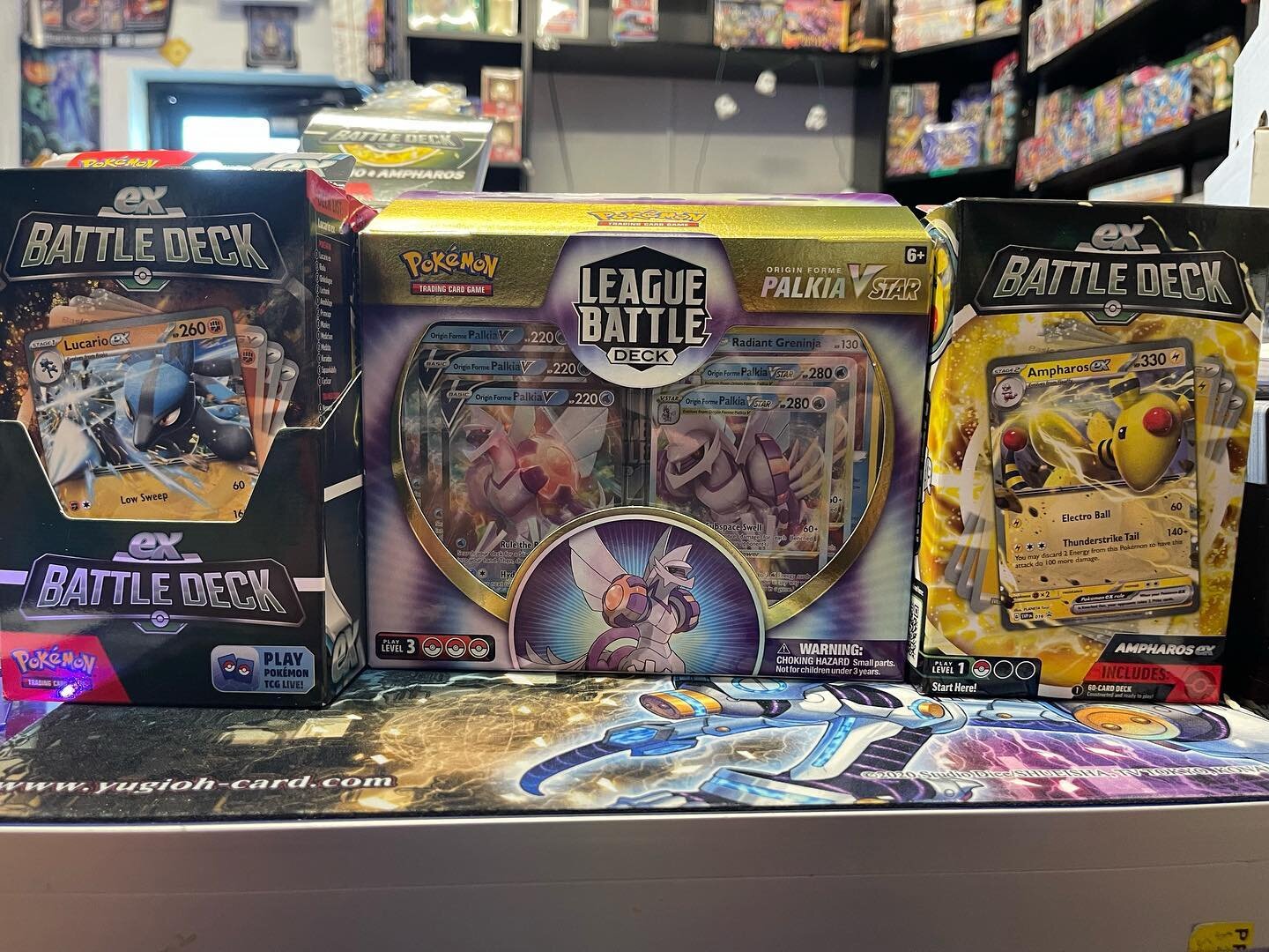 New #pokemondecks to get you into the latest and greatest card game . These decks have all you need to start learning and playing like a pro. Especially the #palkiavstar deck it has 4 irida support cards to help you search for the right Pok&eacute;mo