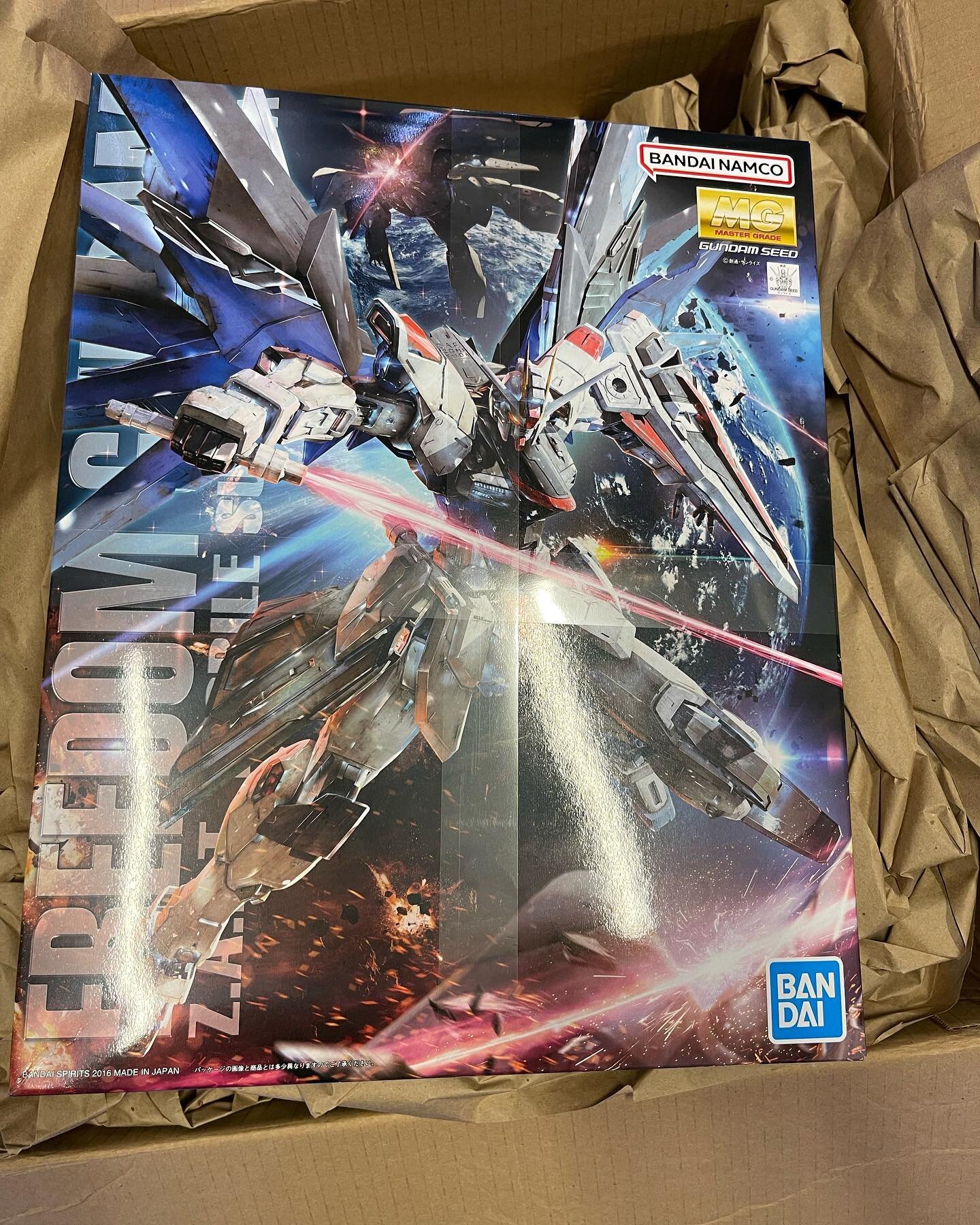 New #mastergradegundamkits have arrived in store! #gundamseedfreedom #gundamzeta we have a large inventory of 20 different #gunpla to choose from! Purchase in store to get a discount the more you buy the bigger the discount! Find these and more at #a