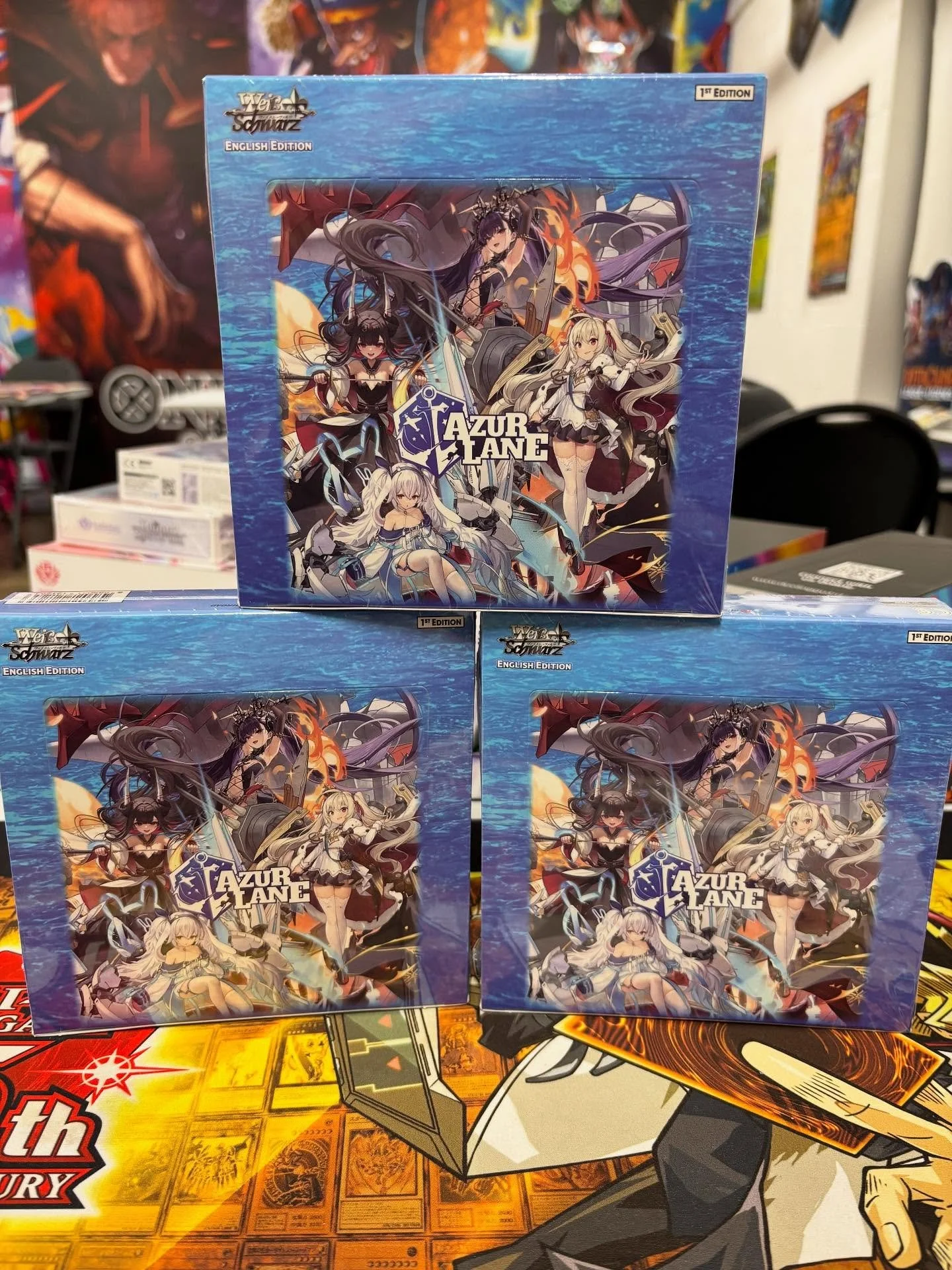 New releases ready for tomorrow! For our Weiss players and collectors, we have the latest Azure Lane Vol 2 set in stock! For fans of Hololive, we have limited stock in for tomorrow’s official release of set 2, Quintet Spectrum! Last but not lea