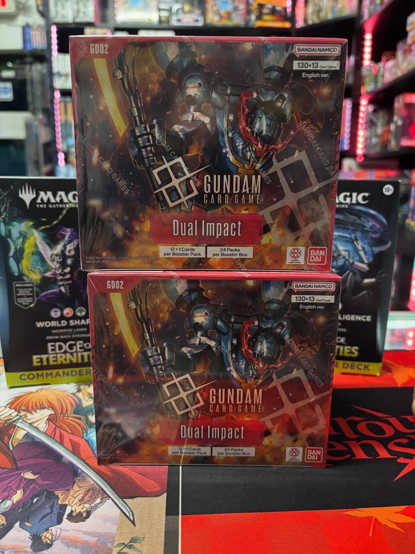 Some restocks and deals! Small restock for our Gundam players! Limited stock of some Dual Impact booster boxes. For our Pok&eacute;mon players and collectors we have Prismatic Evolutions! Some booster bundles in stock, the latest Iono dual deck boxes