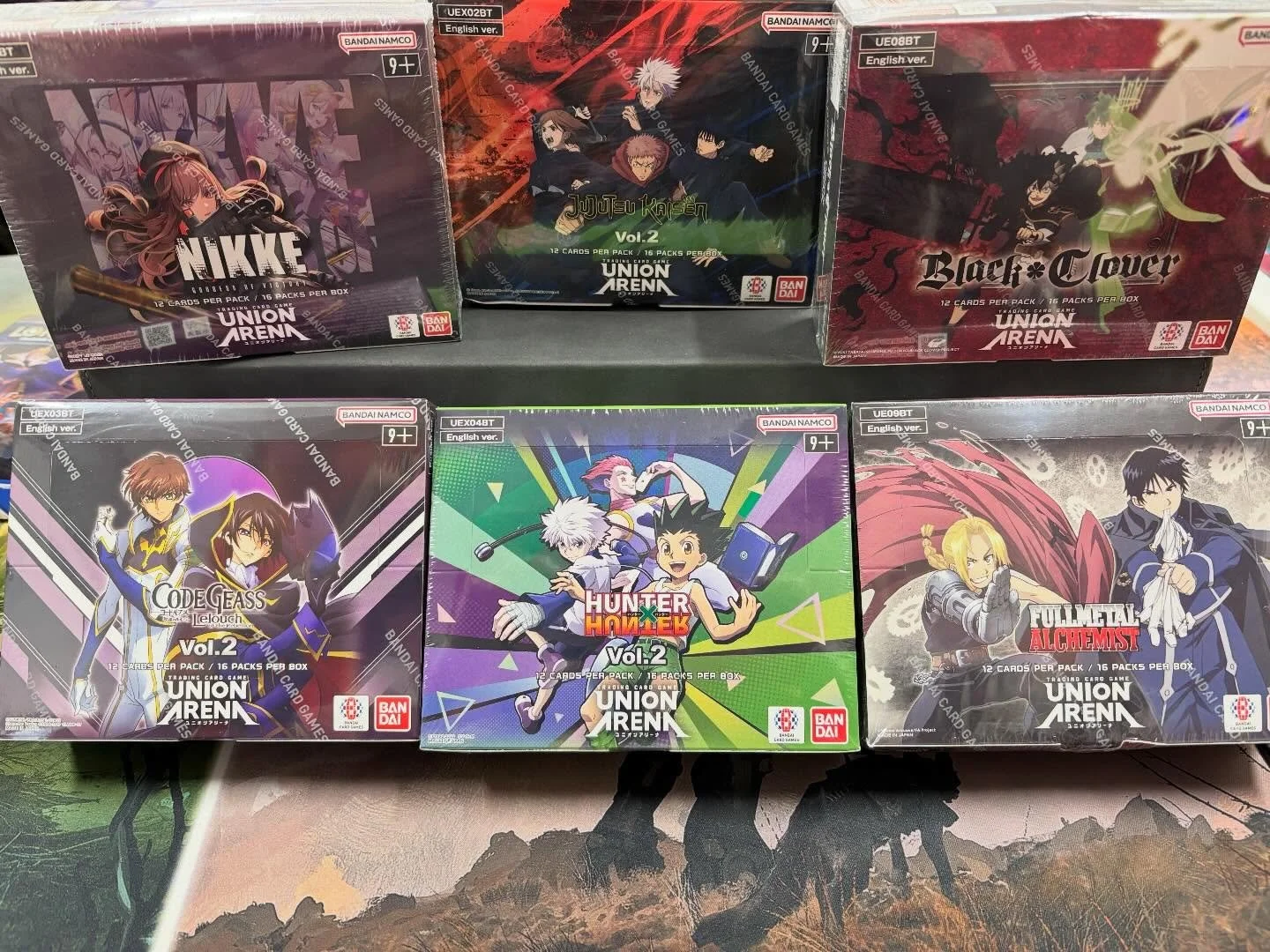 This week&rsquo;s deals! All Union Arena boxes (excluding Demon Slayer vol 2.) are just $55! For our Lorcana players we are doing mix and match starter decks, 2 for $15! While supplies last so don&rsquo;t miss out on some last minute gifts, see y&rsq