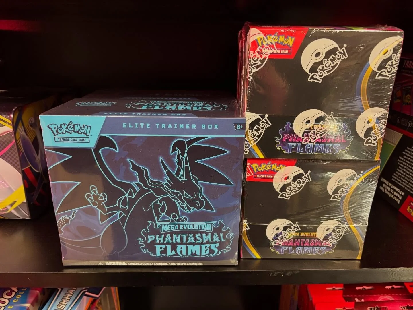 Restocks for multiple games! For our Poke players we have Phantasmal booster boxes and ETB&rsquo;s along with some Pokeballs! We got a restock on Hololive booster boxes, last but not least Tarkir and Final Fantasy commander decks. We are stocked and 