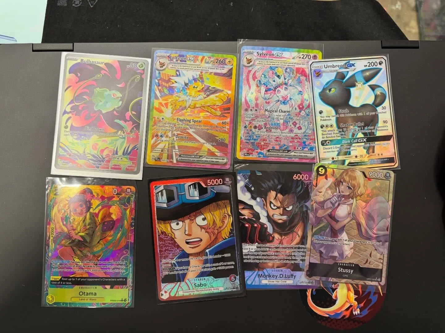 New cards in stock! A little Poke and some One Piece. Reminder we are always looking to pick up collections! Cash offers 50-55% and trade ins 60-70%! See y&rsquo;all at the shop!

#OnePieceTCG #PokemonTCG #PokeCollectors #CardCollectors #TCGCommunity