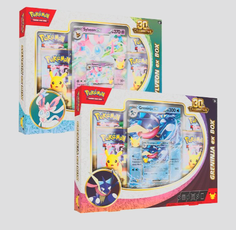 Pokemon: 30th Celebration - Sylveon ex / Greninja ex Box set