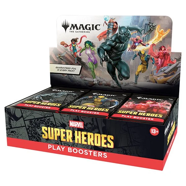Marvel Super Heroes Play Booster Display