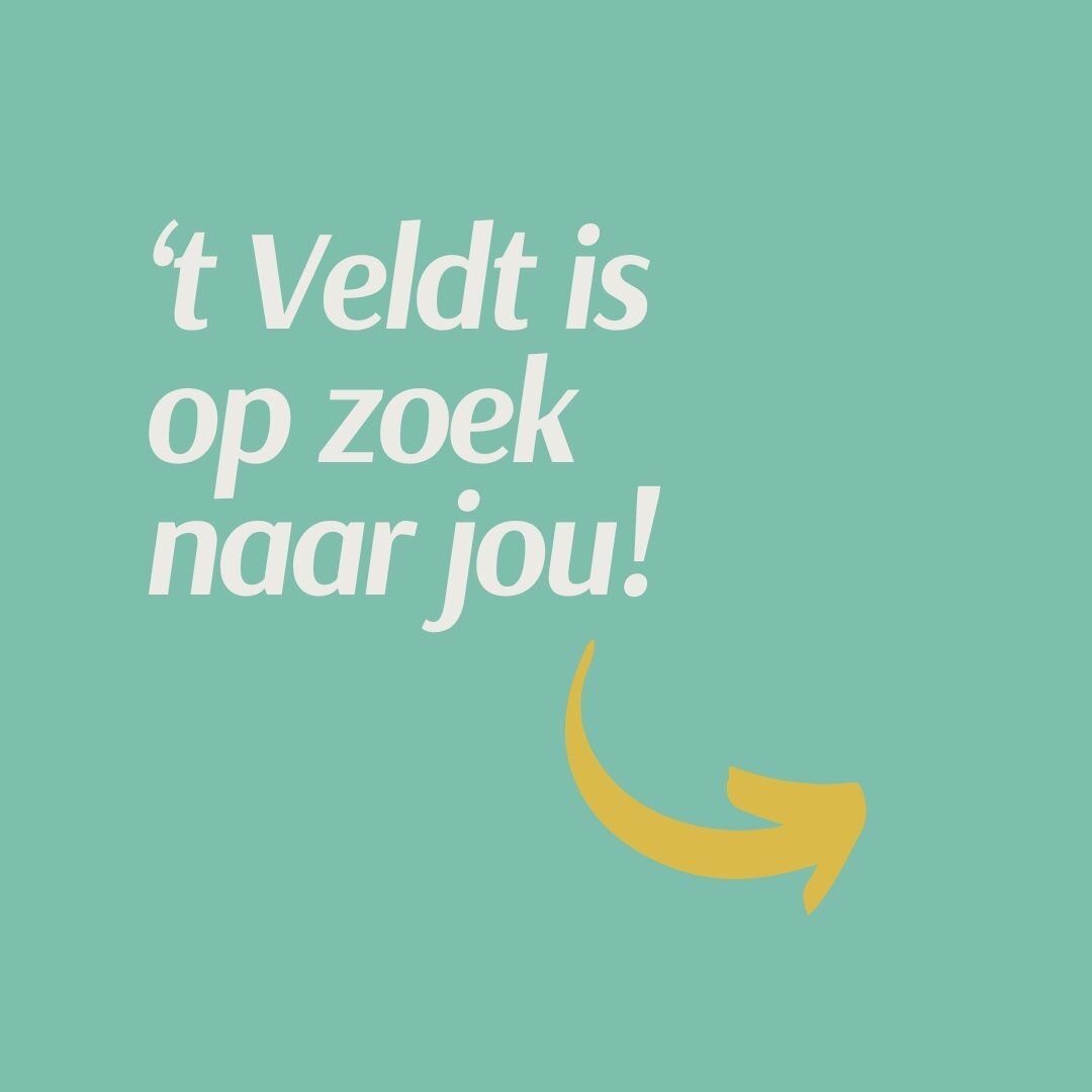 Maak jij graag deel uit van ons team? Dan zijn wij op zoek naar jou! 🤗

Swipe en lees welke mensen we zoeken! En wie weet hoor je dan binnenkort bij 't Veldt-team!

#vacature #vacaturealert #tveldt #veldtteam