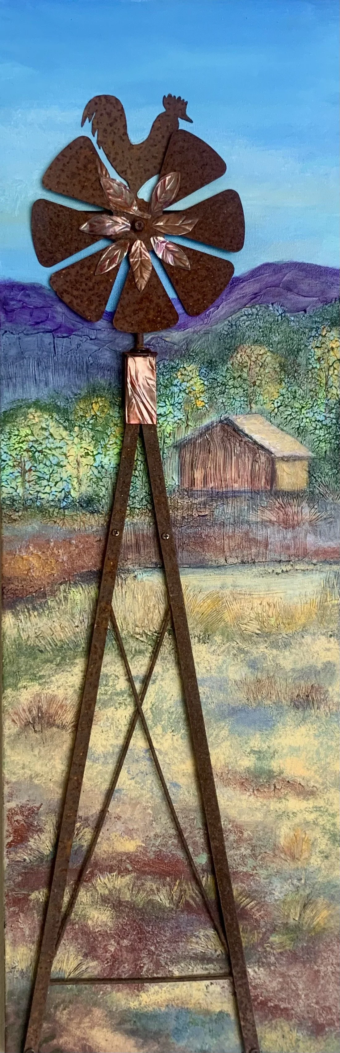 Sculpture, Assemblage, and Found Objects Honorable Mention: "Windmills," Susan Cawthon