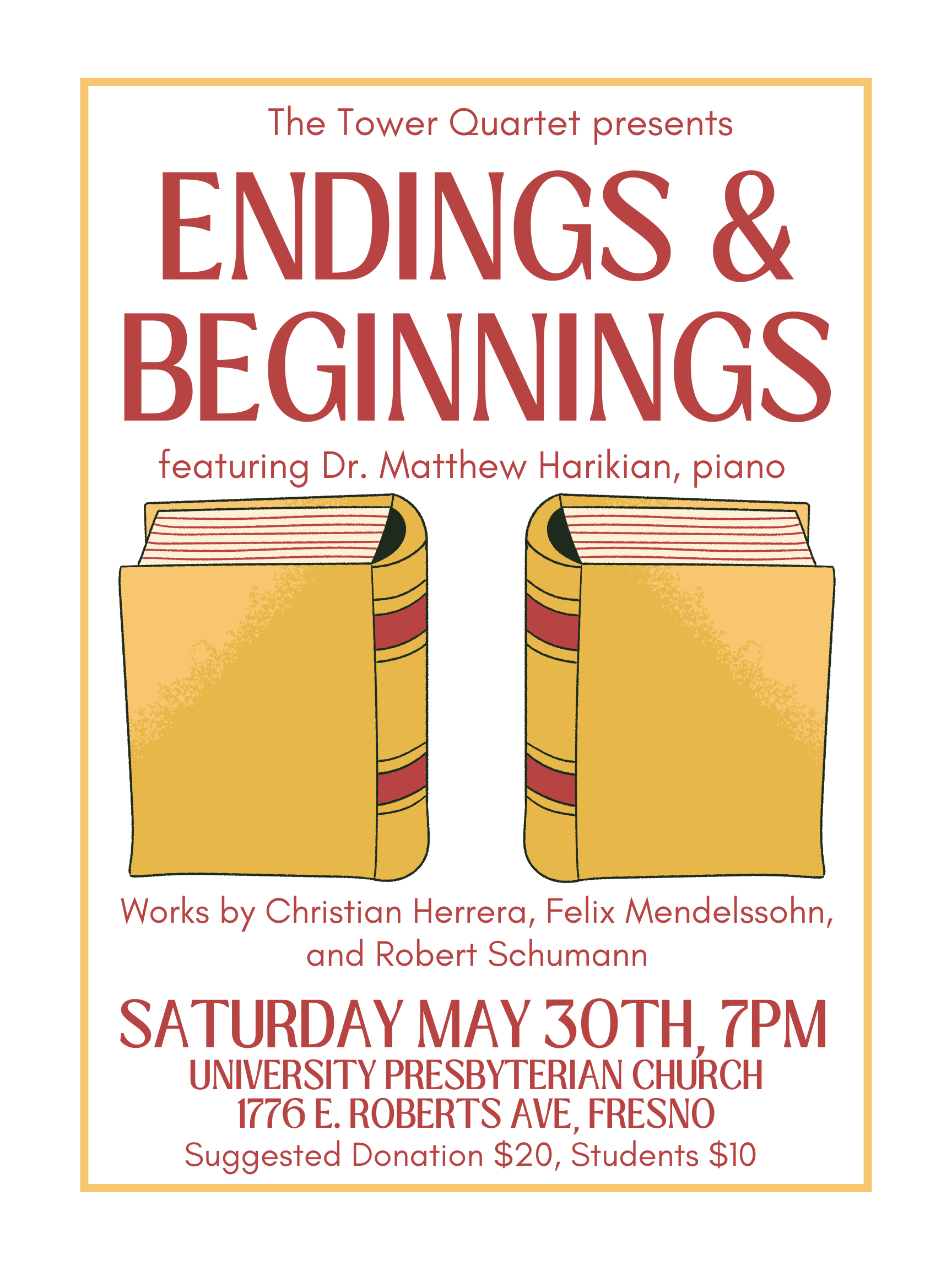 Tower Quartet with pianist Matthew Harikian