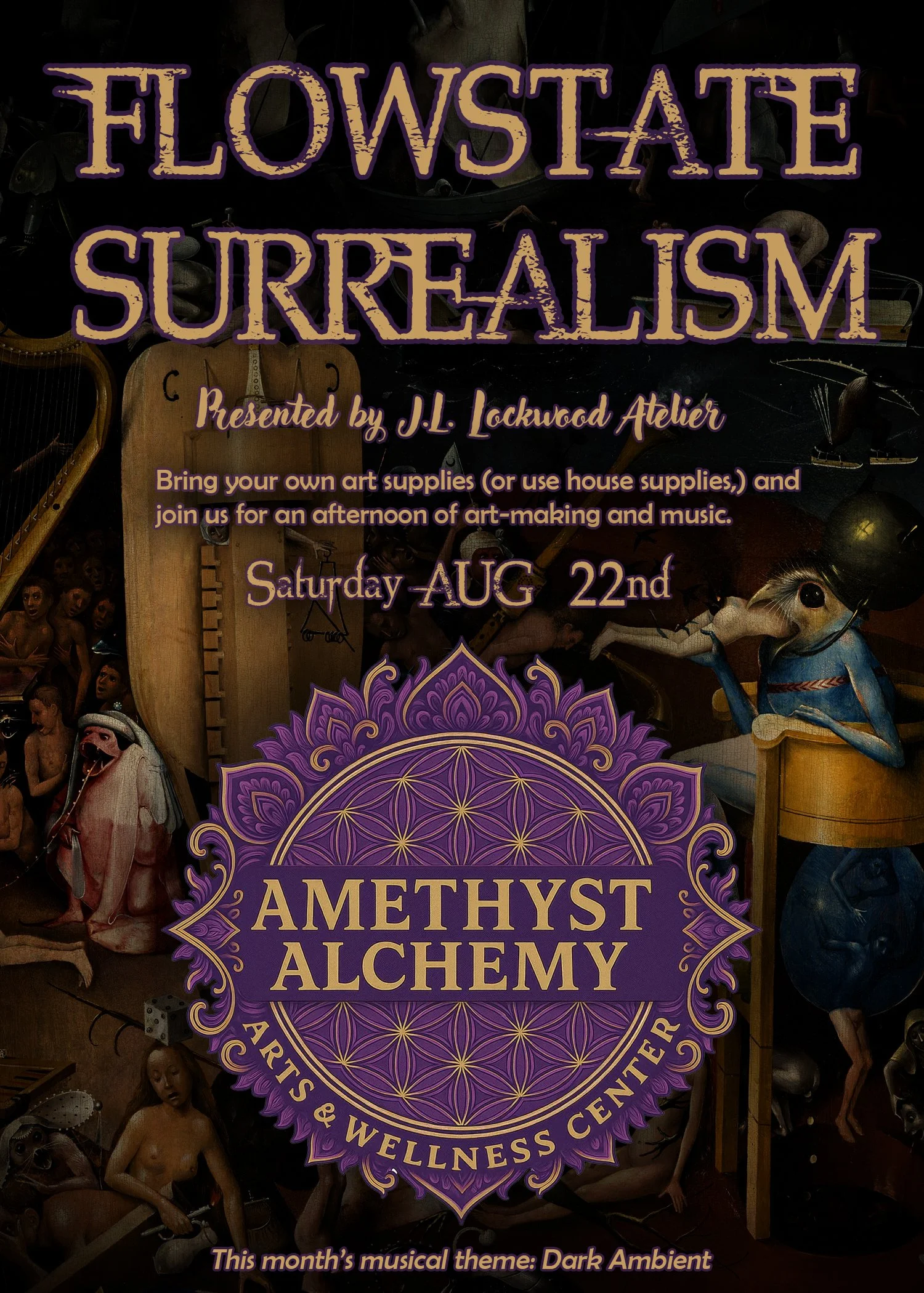 Art Workshop - Flowstate Surrealism Presented by J.L. Lockwood