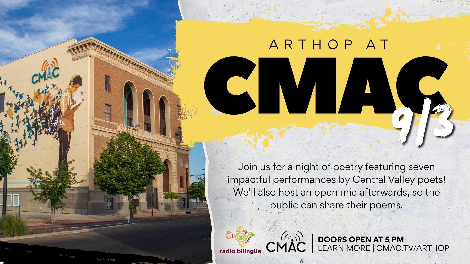 ArtHop at CMAC | Poetry Night