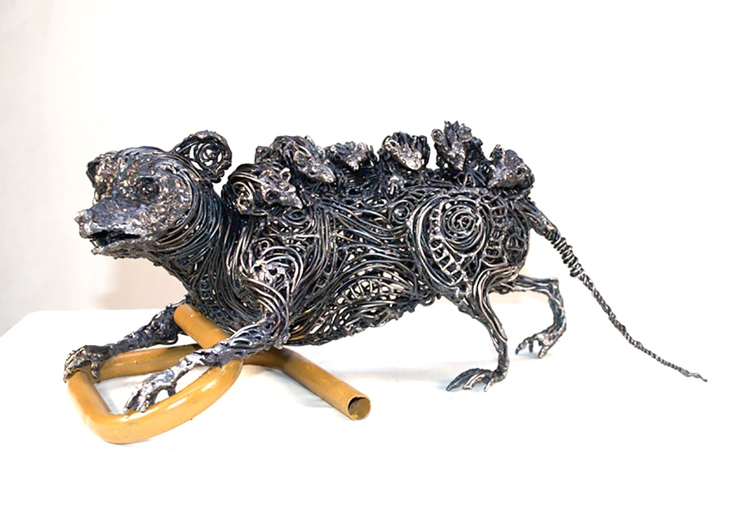 Sculpture, Assemblage, and Found Objects 1st Place: "Possum & Family," Evany Zirul
