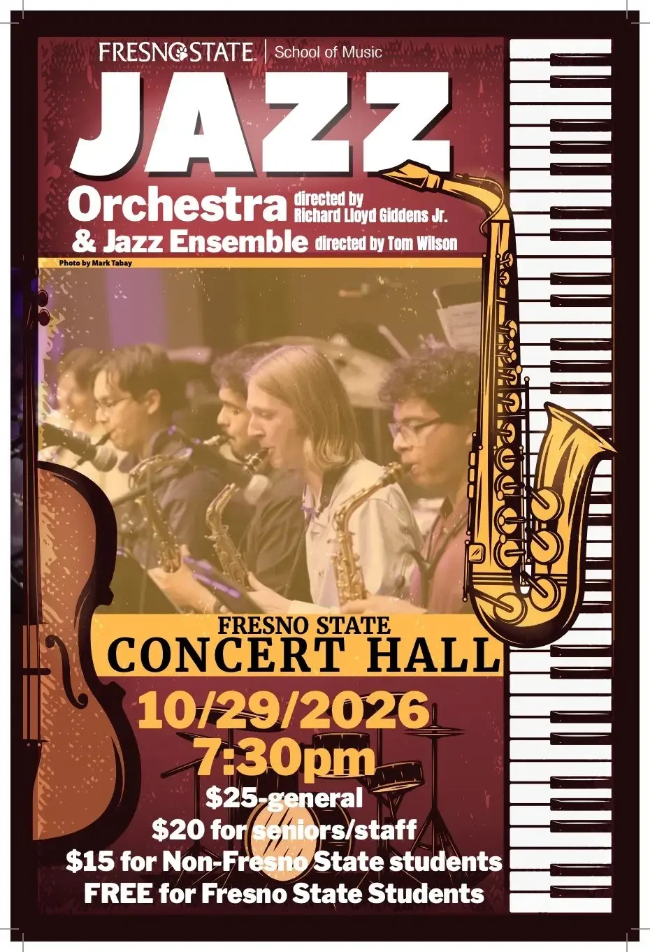 Fresno State Jazz Orchestra and Jazz Ensemble