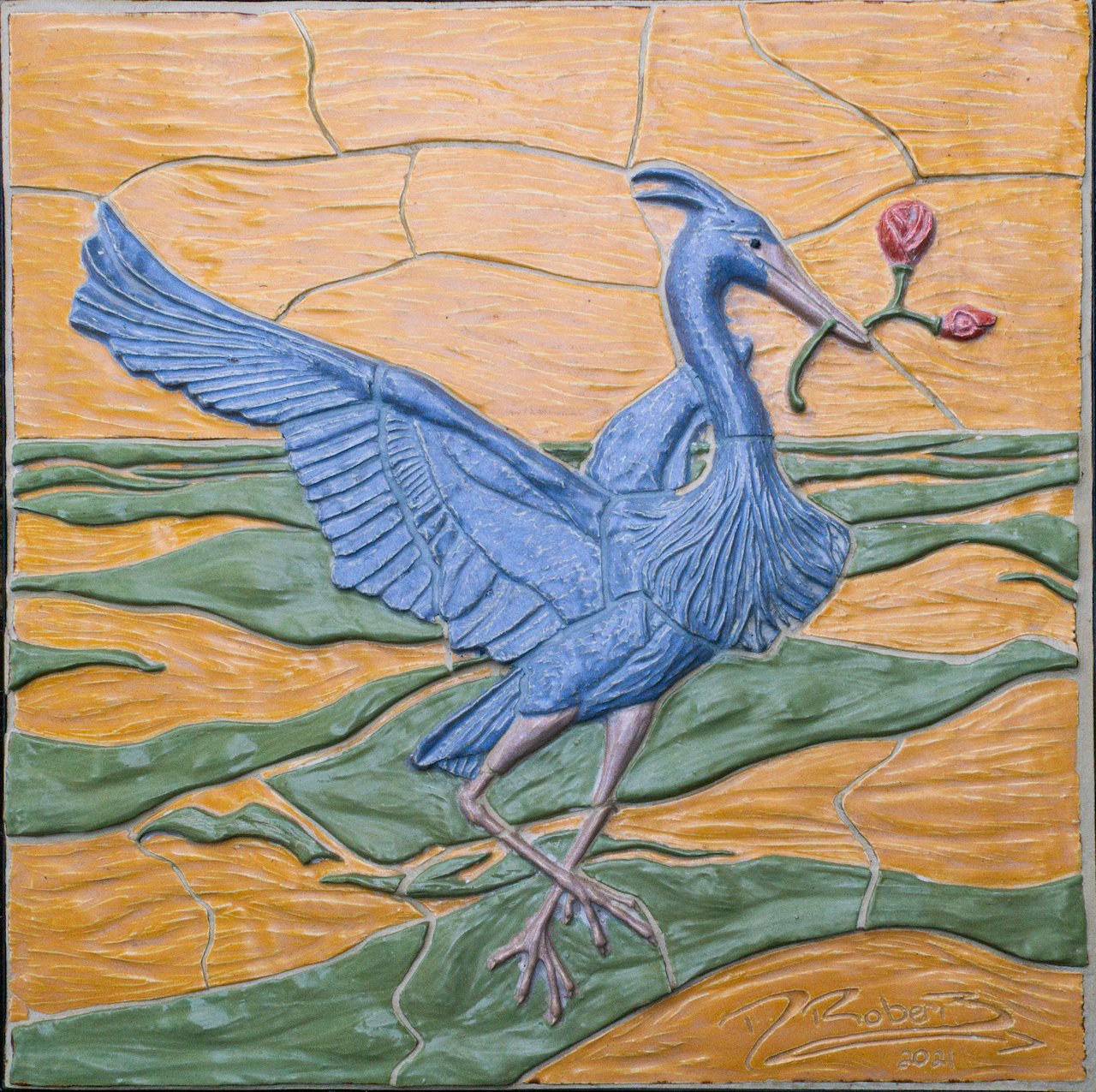 Sculpture, Assemblage, and Found Objects: Honorable Mention
"Blue Heron," David Roberts