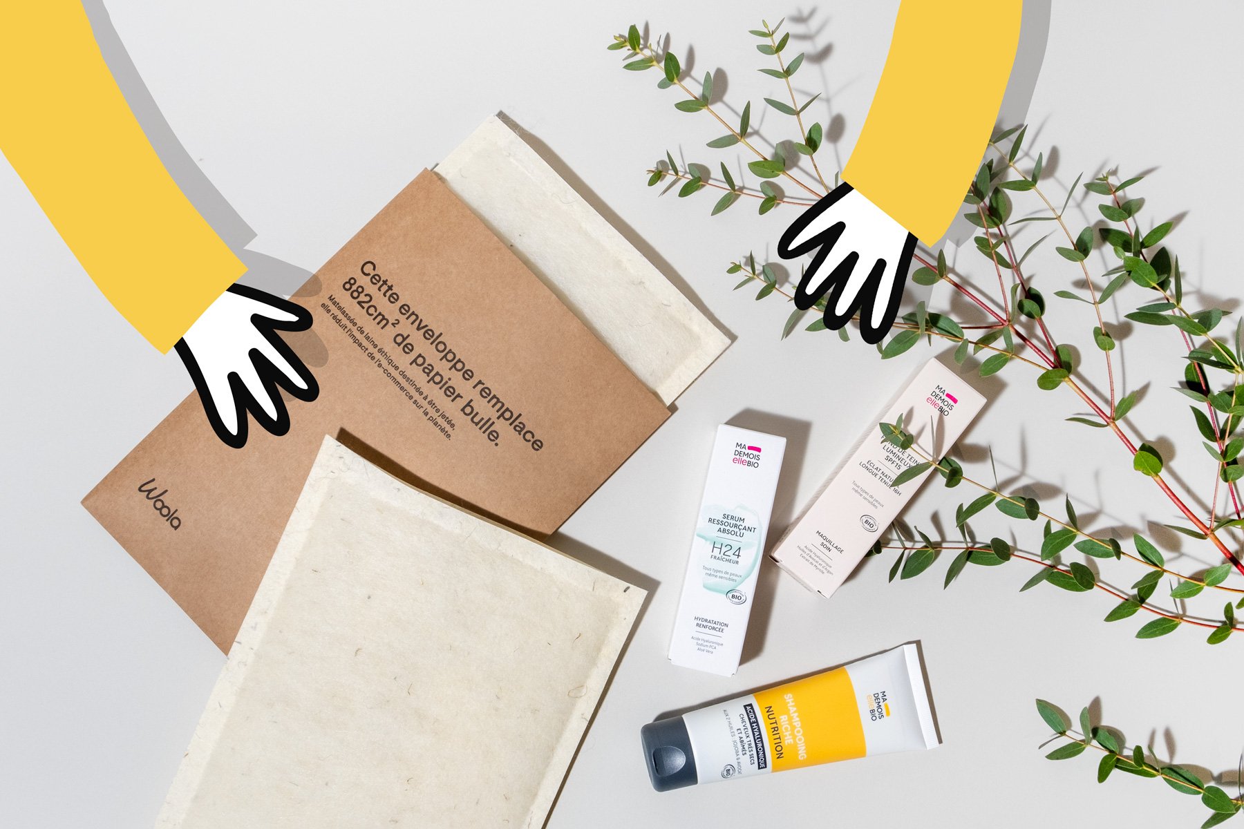 Comment Mademoiselle Bio a remplacé les enveloppes en plastique bulle par une alternative durable et élégante