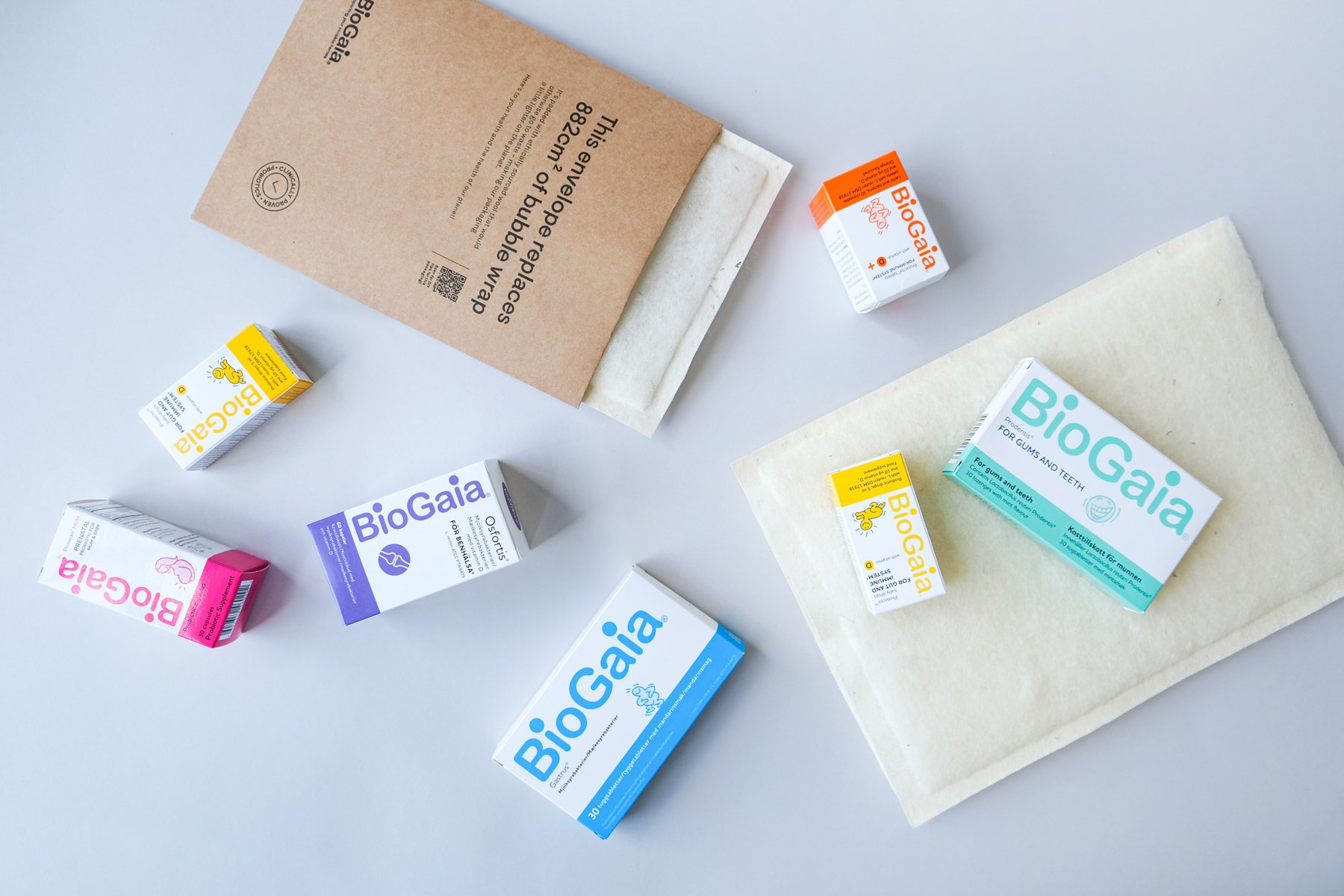 How BioGaia reinforces their premium customer experience with Wool Envelopes