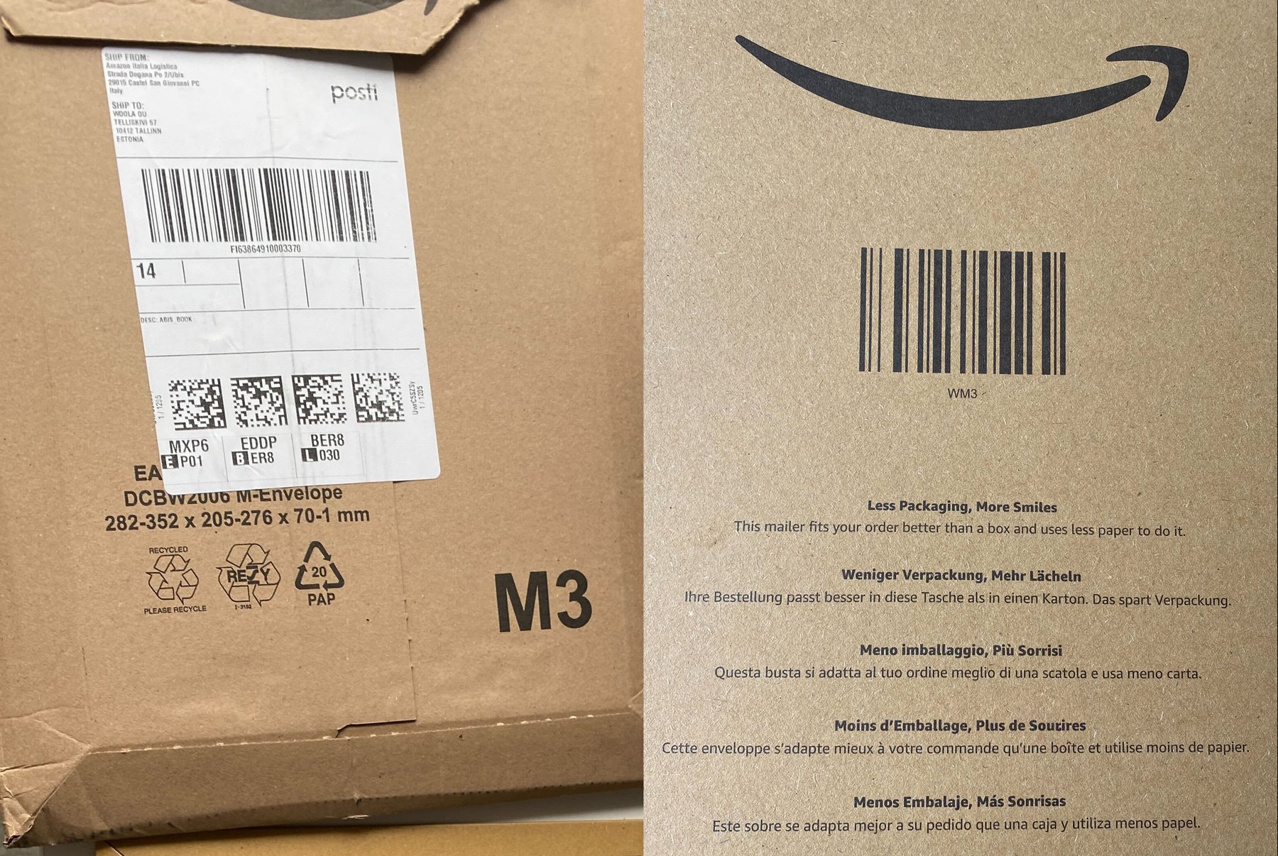 Amazon Allemagne ecommerce emballage