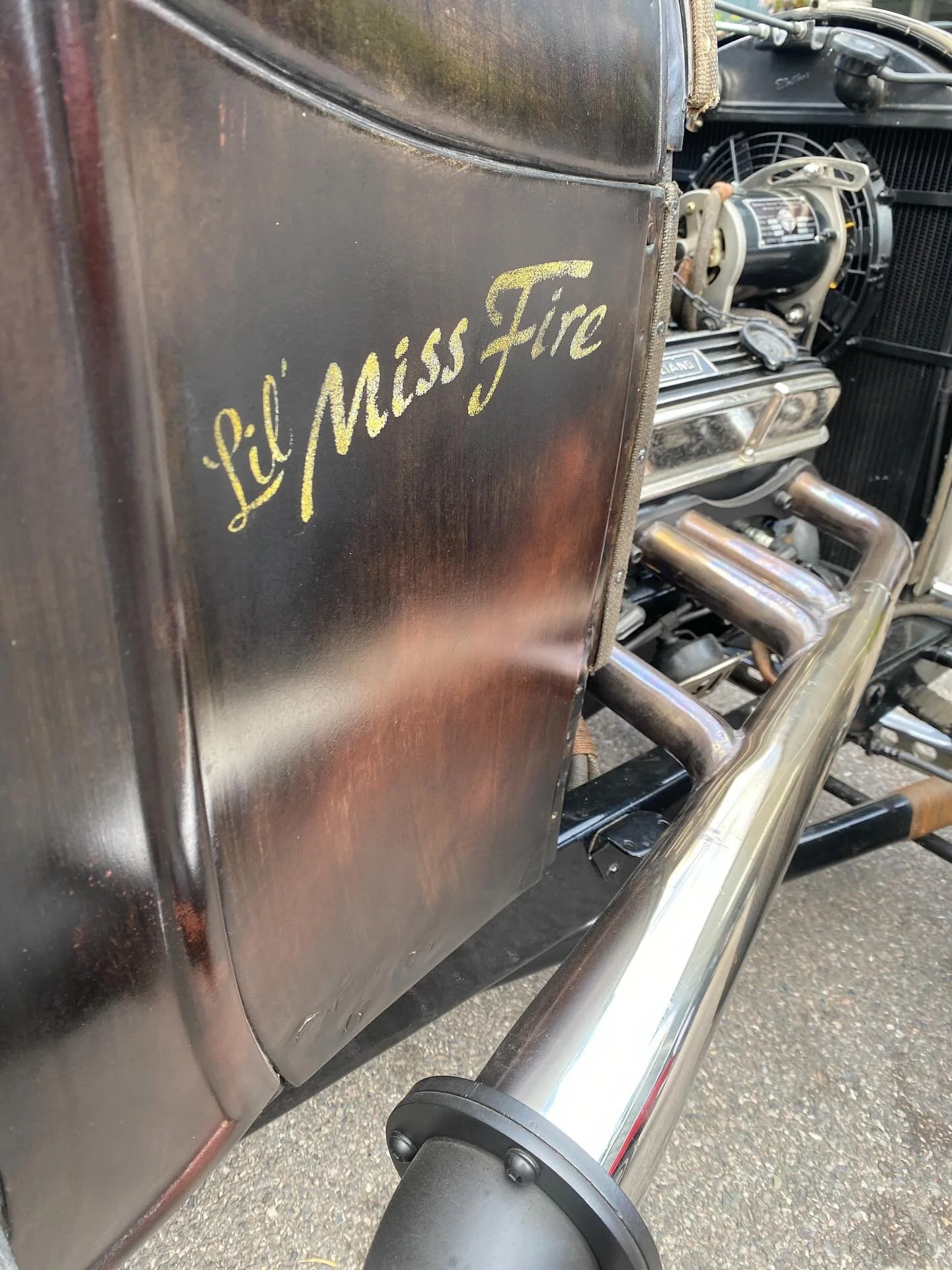 The beauty of #torquemotocafe is you never know what&rsquo;s coming in - midweek American madness - #pendinesandshotrodraces #hotrods #cadillac #mustang #goodshit