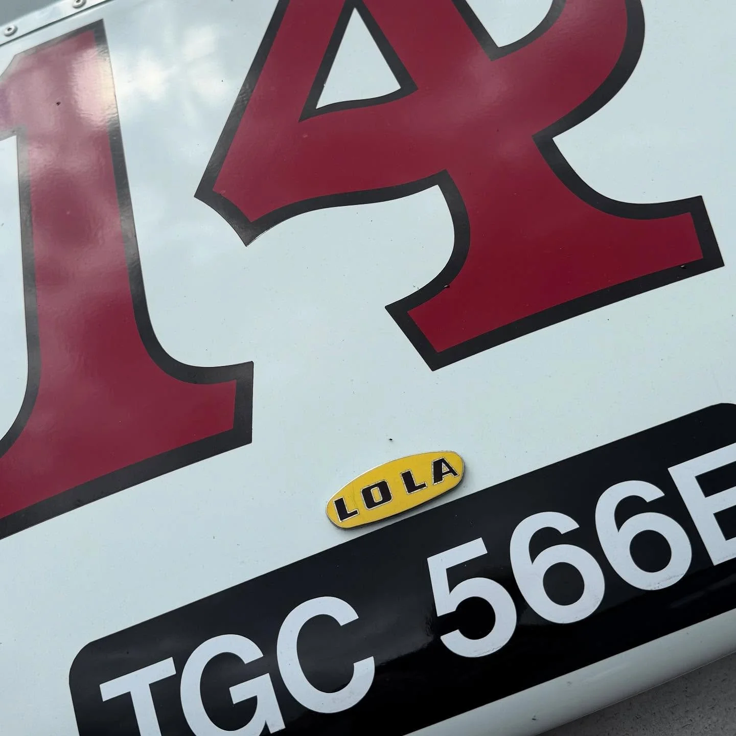 A first at Torque #lolacars with racing history #loveit