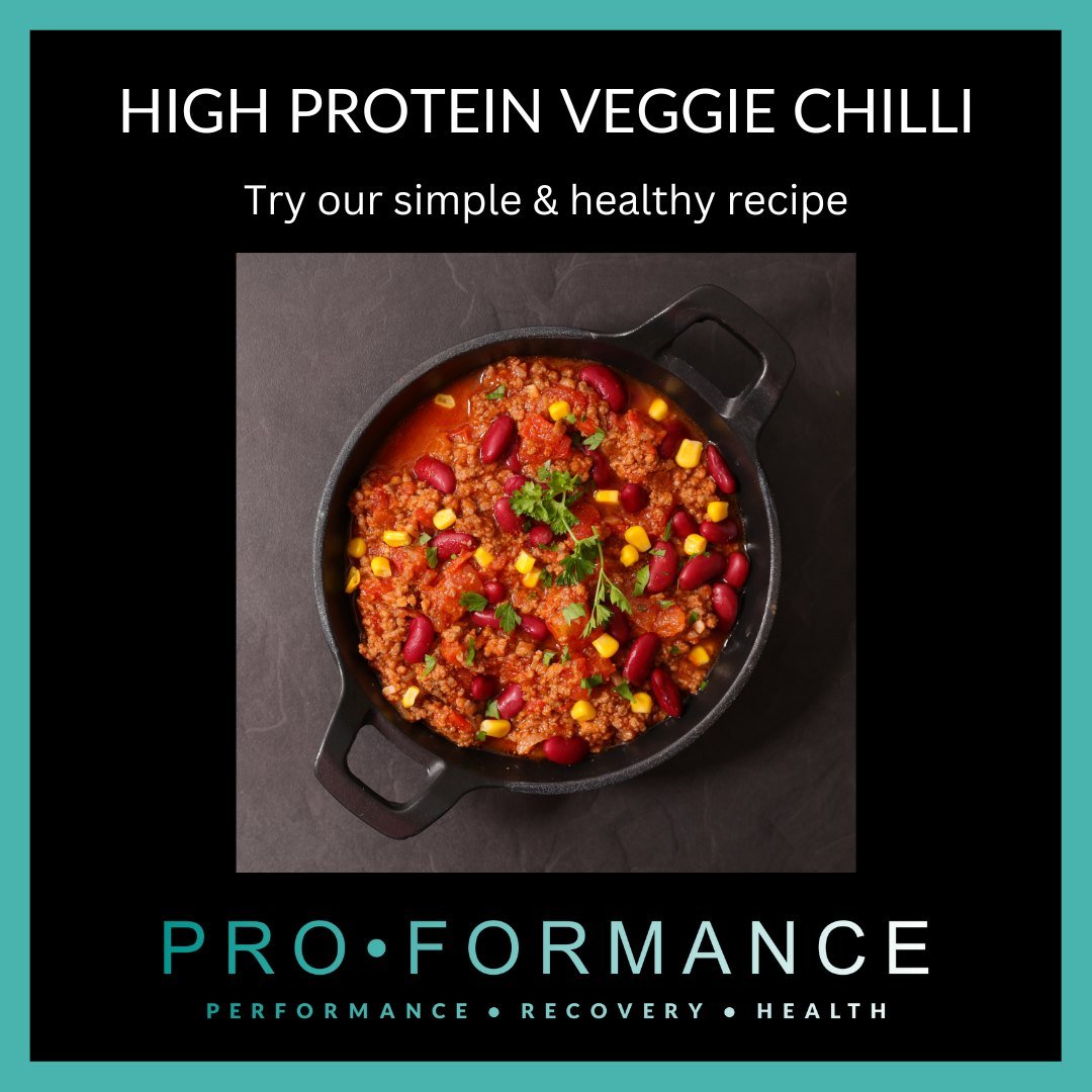 Looking for something delicious, yet healthy, filling &amp; high in protein and fibre? Try our high protein veg chilli! It's a super quick and easy 'all in one pot' recipe - find the recipe on our website in the 'hearty dinners' section of our recipe