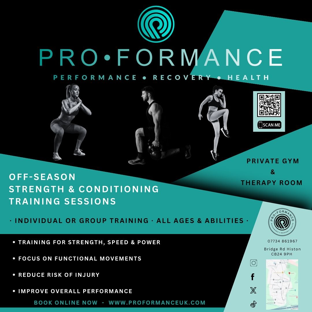 📣 CALLING ALL FOOTBALLERS, RUGBY PLAYERS &amp; THOSE COMING INTO THEIR OFF-SEASON.

Don&rsquo;t stagnate over the summer, it&rsquo;s time to work hard on your strength, speed, power &amp; optimise performance by doing off-season strength &amp; condi
