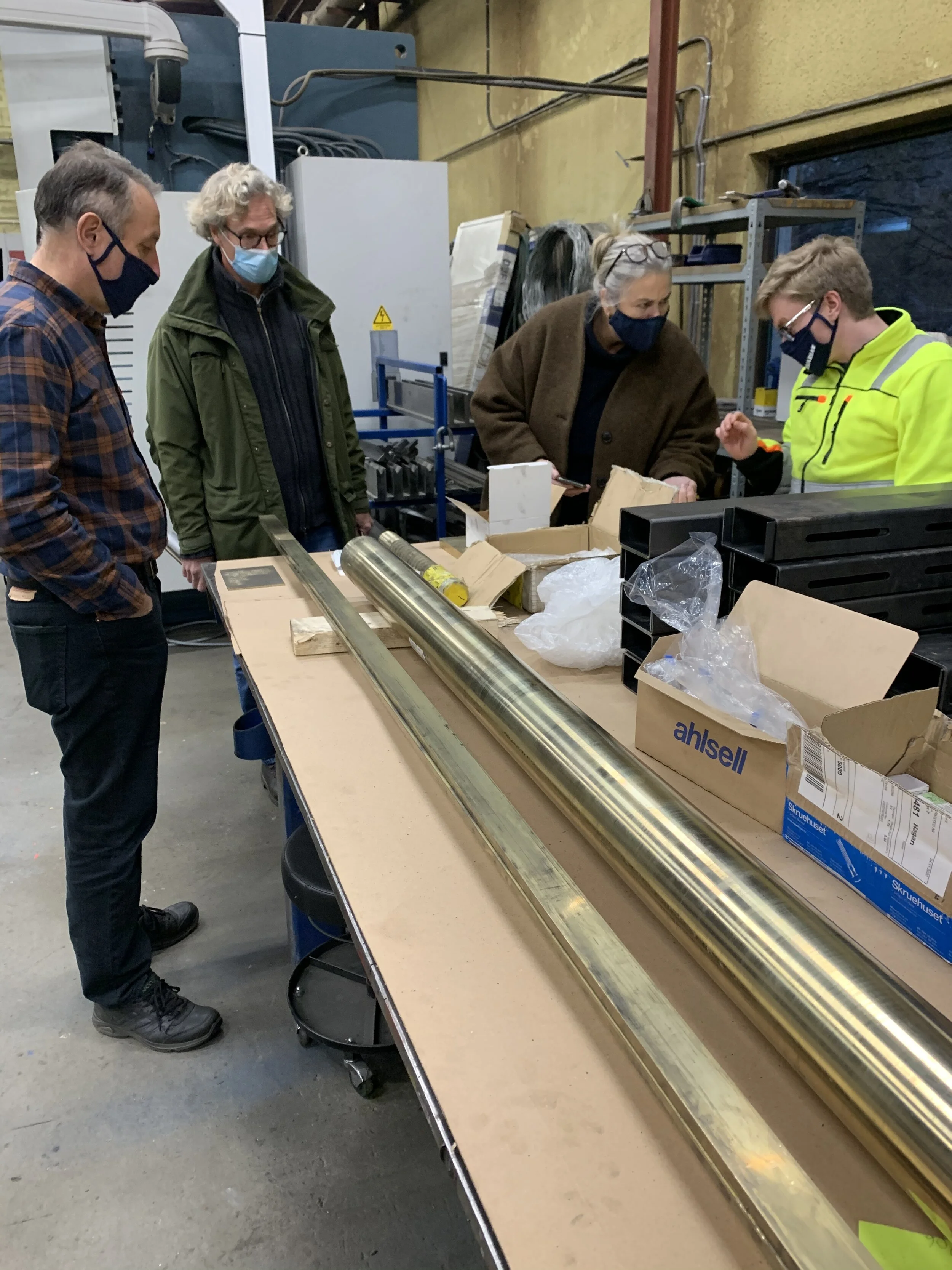 Visit to Varia to follow production of bronze elements for the National Veteran Monument