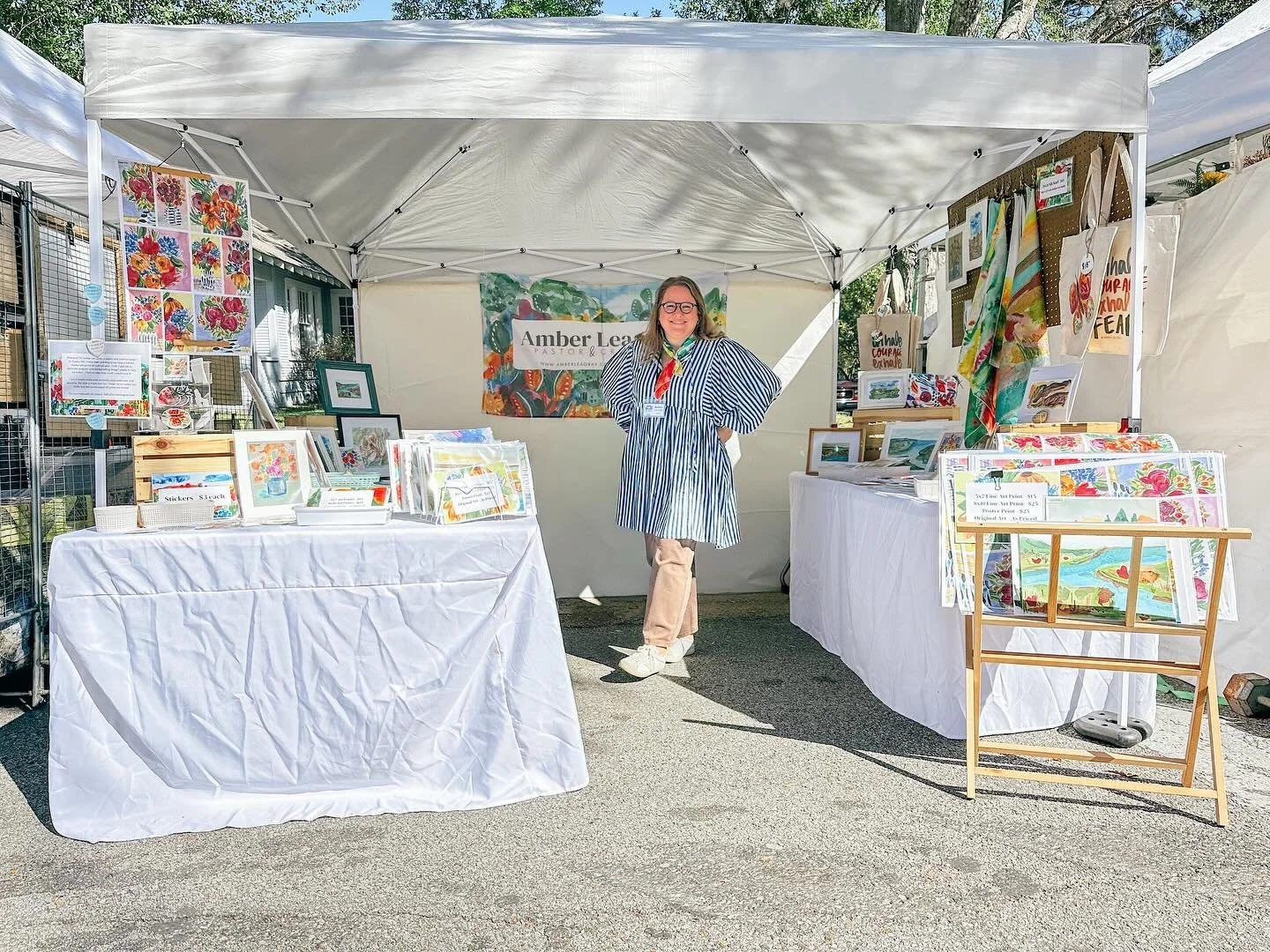 Well last weekend was so much fun! I set up at the Robin&rsquo;s Street Art Stroll in Tupelo, MS. It is always great to connect with the community and other artists. I love hearing feedback on my work. Three years ago I started selling art to help pa