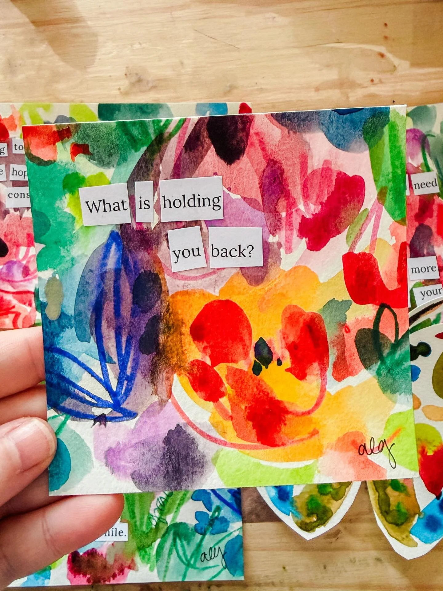 Creating. Being present. Refusing to let business distract me from what is happening right here, right now.