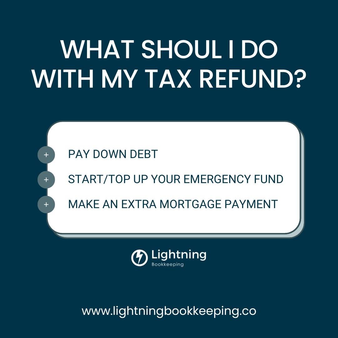 Time to get planning what to do with that refund 💰

Check out our website via Link in Bio ✨👍
.
.
.
#tax #taxtips # #taxseason #bookkeeping #taxfiling #accounting #financialmanagement #smallbusinessfinance #organizedbookkeeping #taxplanning #incomet