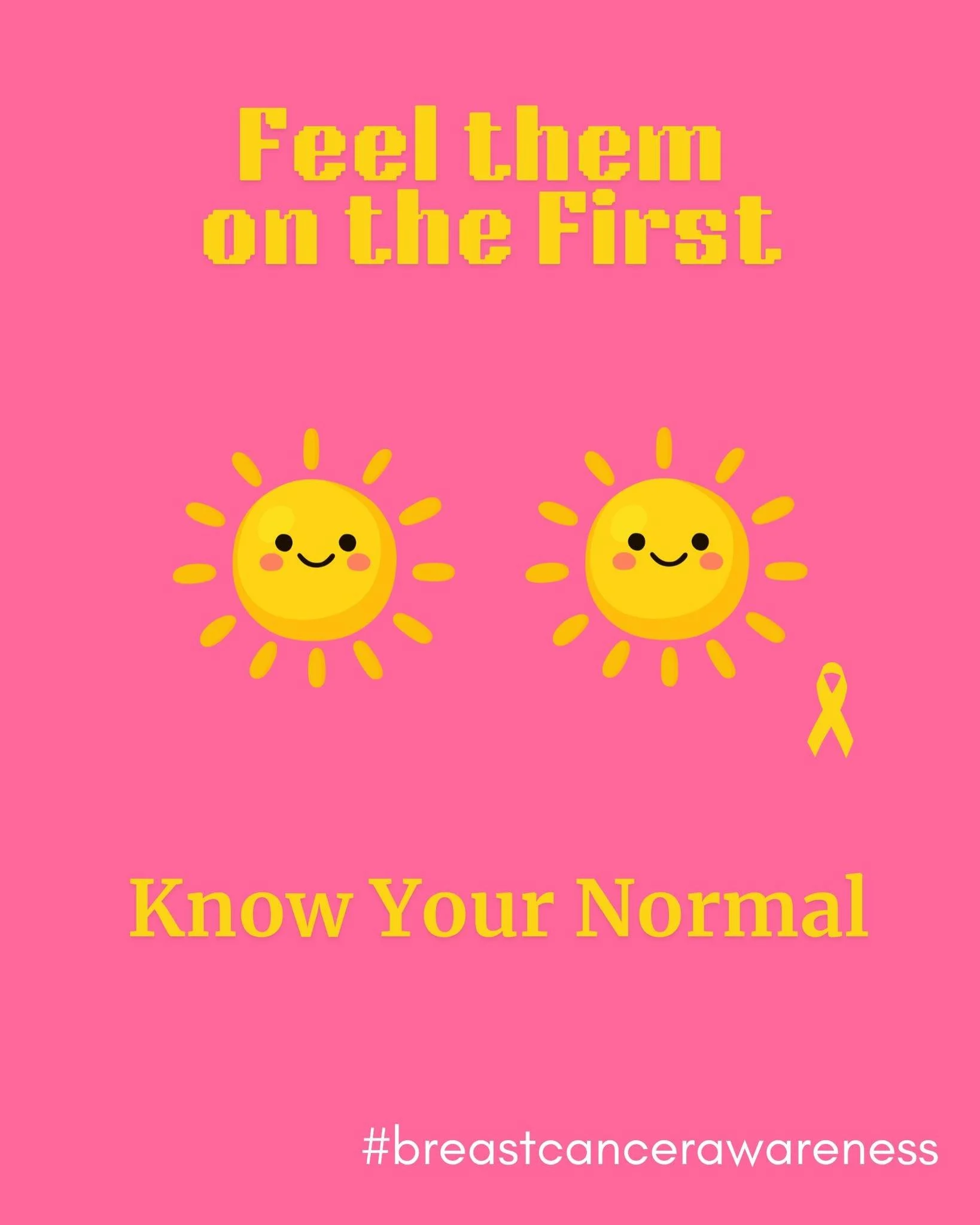 Feel Them on the First 🩷

It&rsquo;s me again with your monthly reminder to check yourself.

Your body speaks quietly. When you listen regularly, changes are easier to notice.

Know the 8 signs and symptoms of breast cancer.

✨A lump or thickening i
