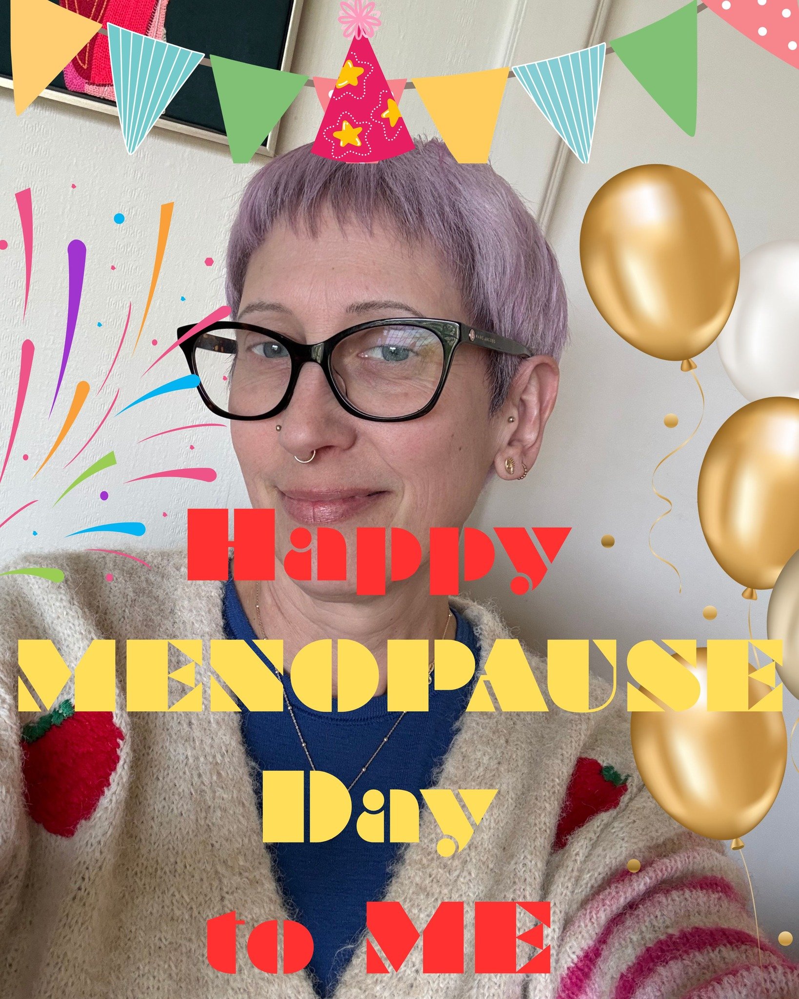 W H O O P  W H O O P 

Today is my official Menopause Day 🌸

A day to celebrate. Reaching menopause is not an ending, it&rsquo;s a milestone, a sacred transition, and the beginning of a whole new chapter

For so long, menopause was something women w