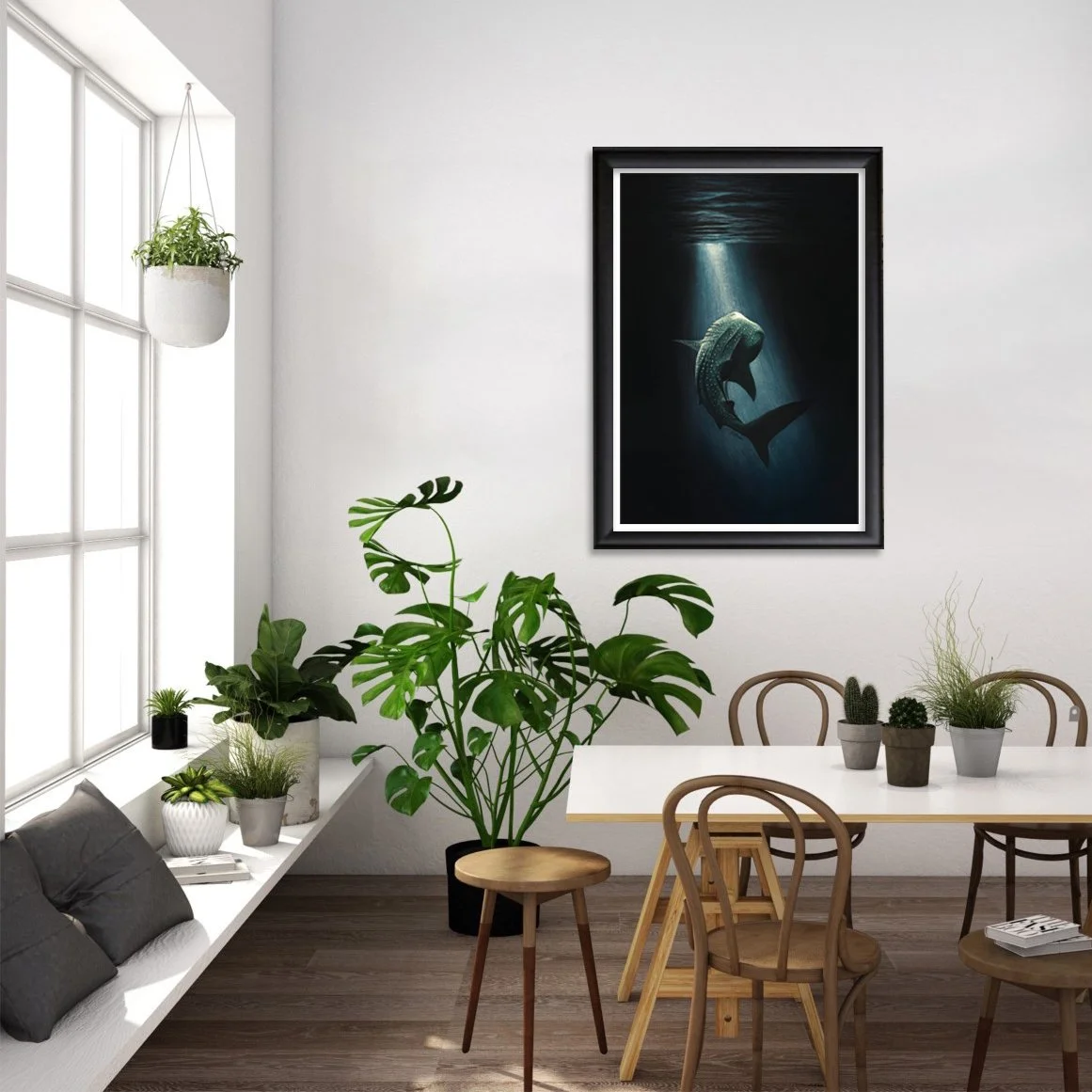 Whale Shark print by artist sophie green