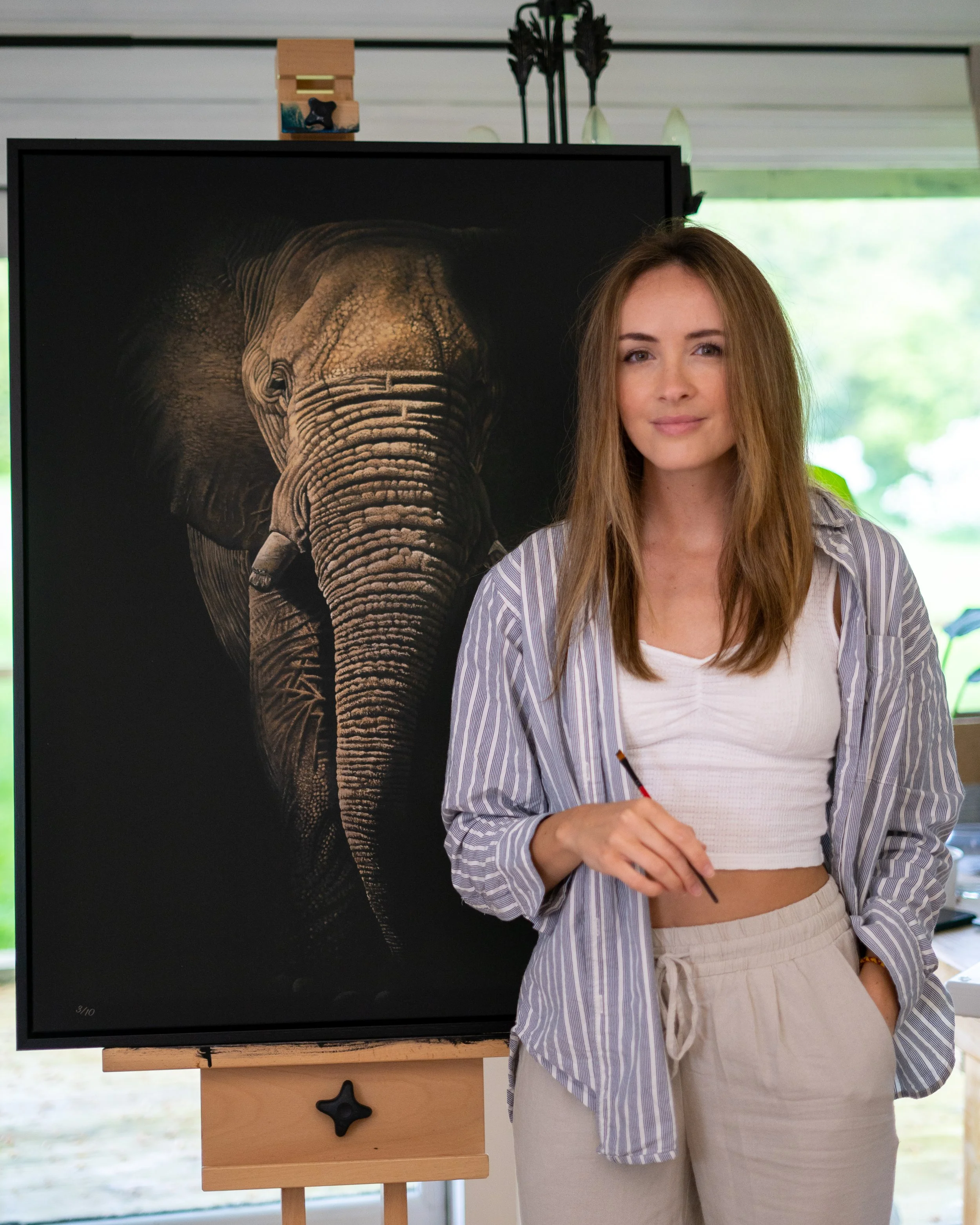 Elephant print by artist sophie green