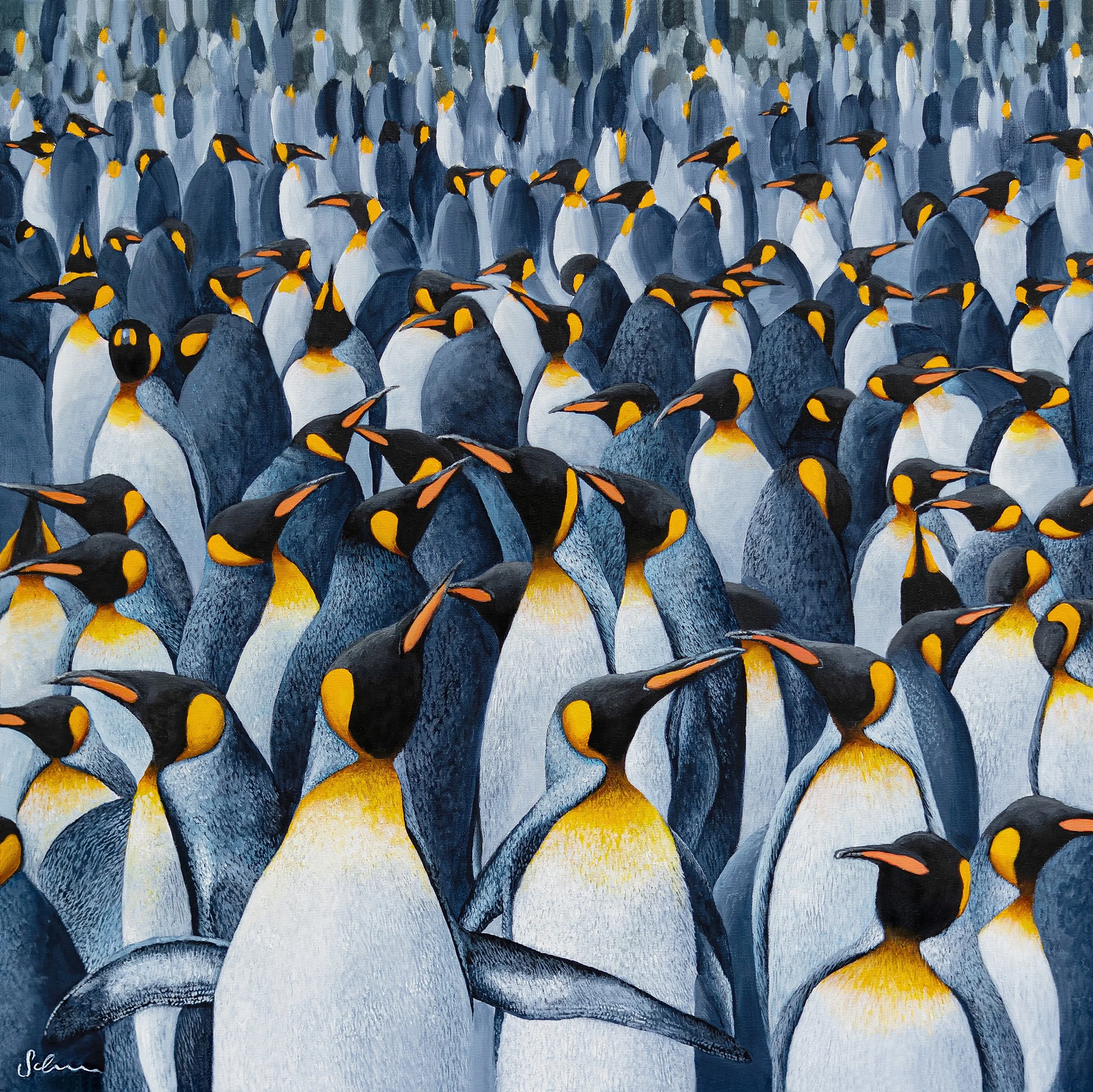 Penguin print by artist Sophie Green