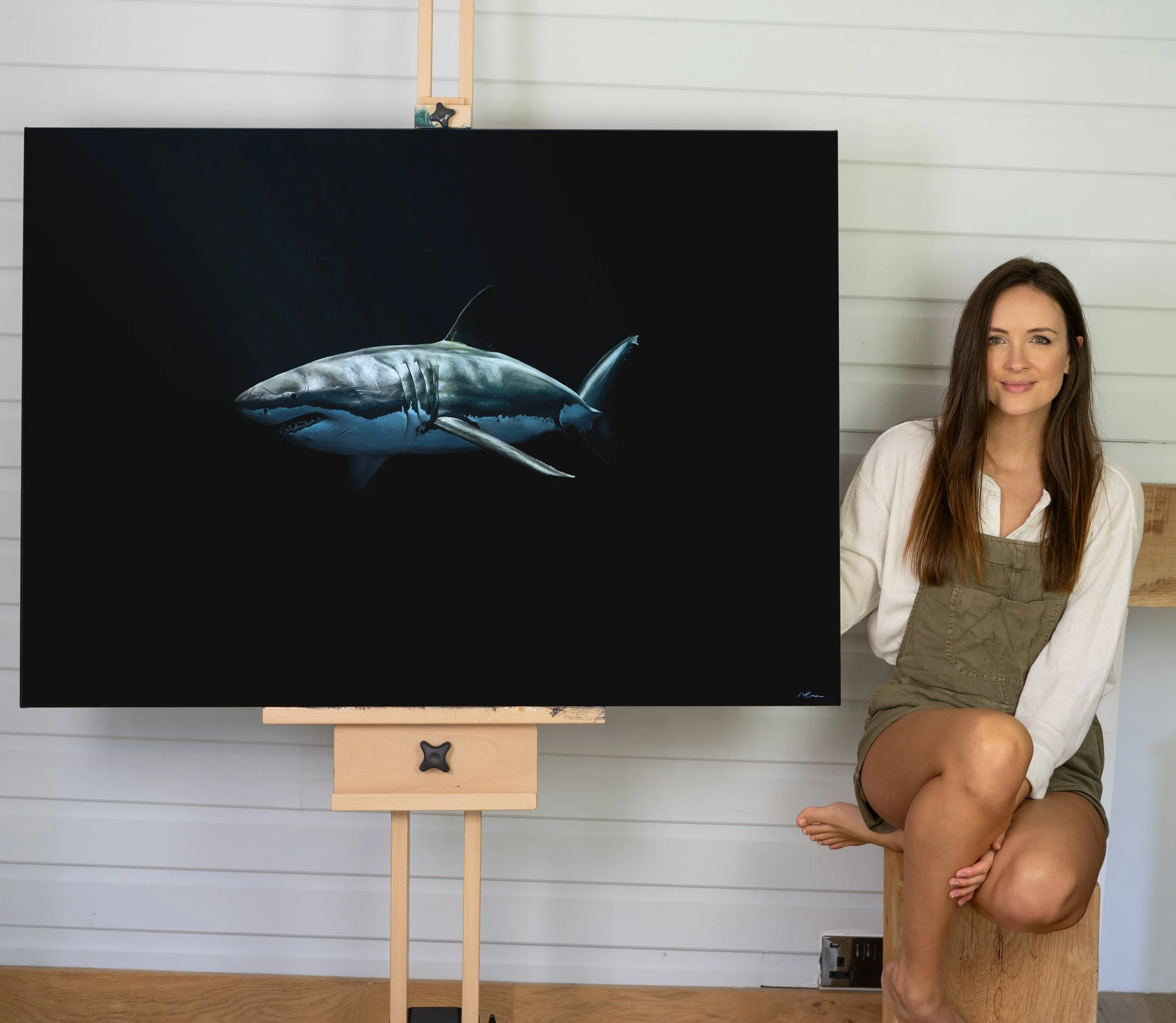 Shark print by artist Sophie Green