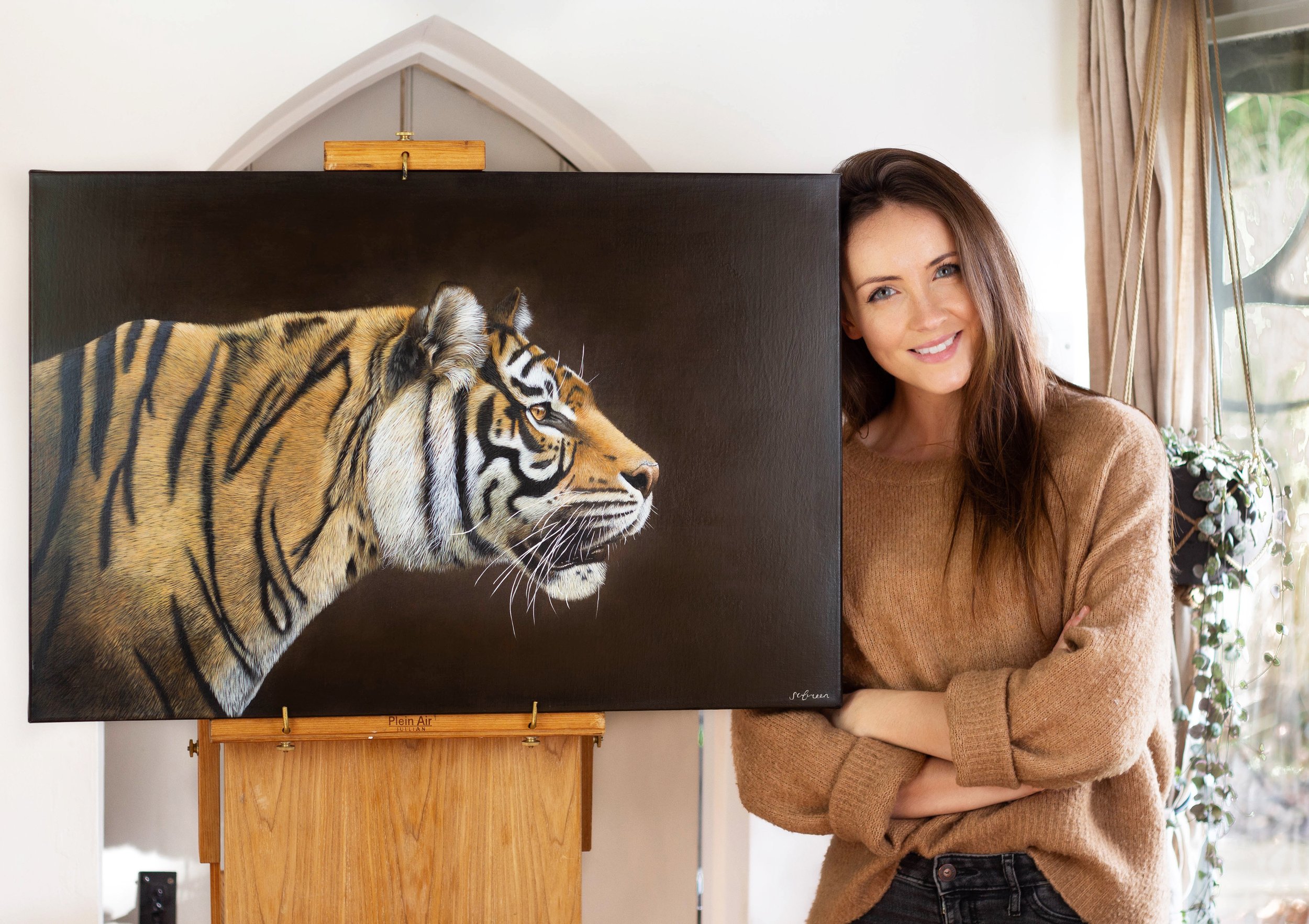 Tiger print by artist Sophie Green