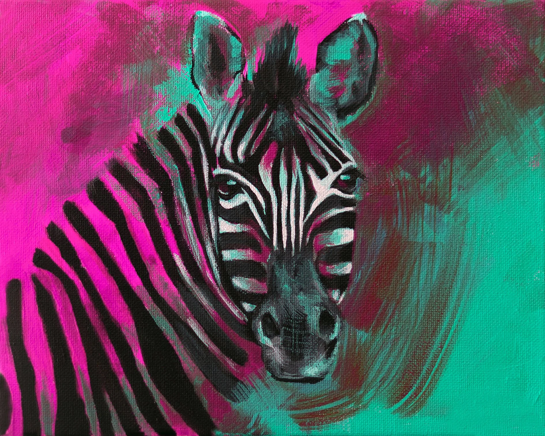 Zebra print by contemporary artist sophie green