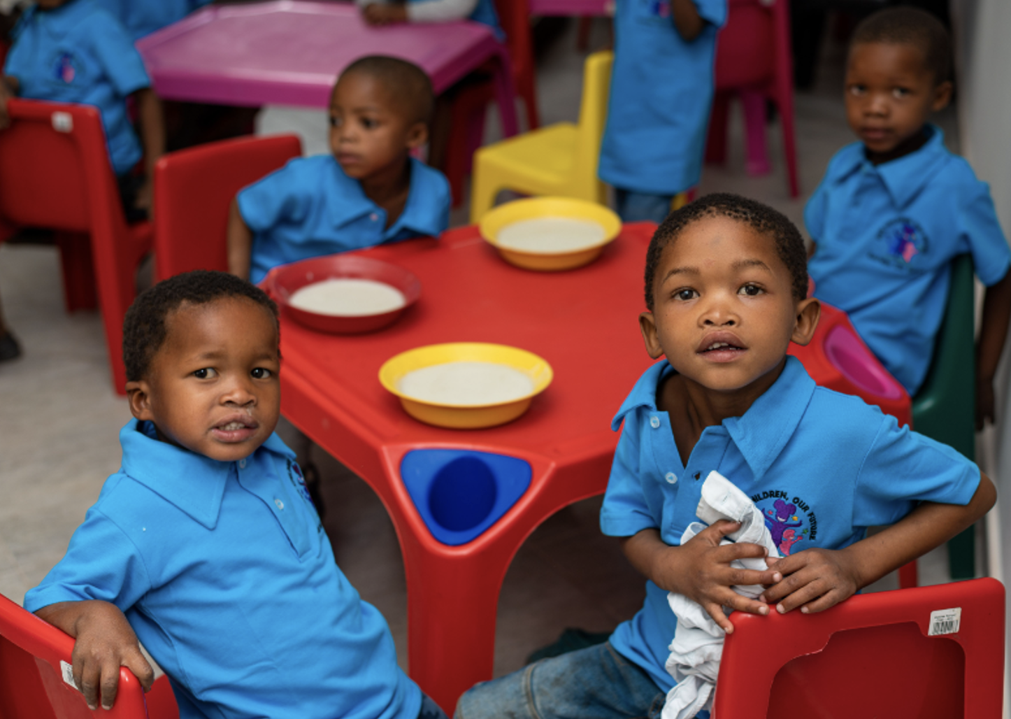 Children at a new ECD