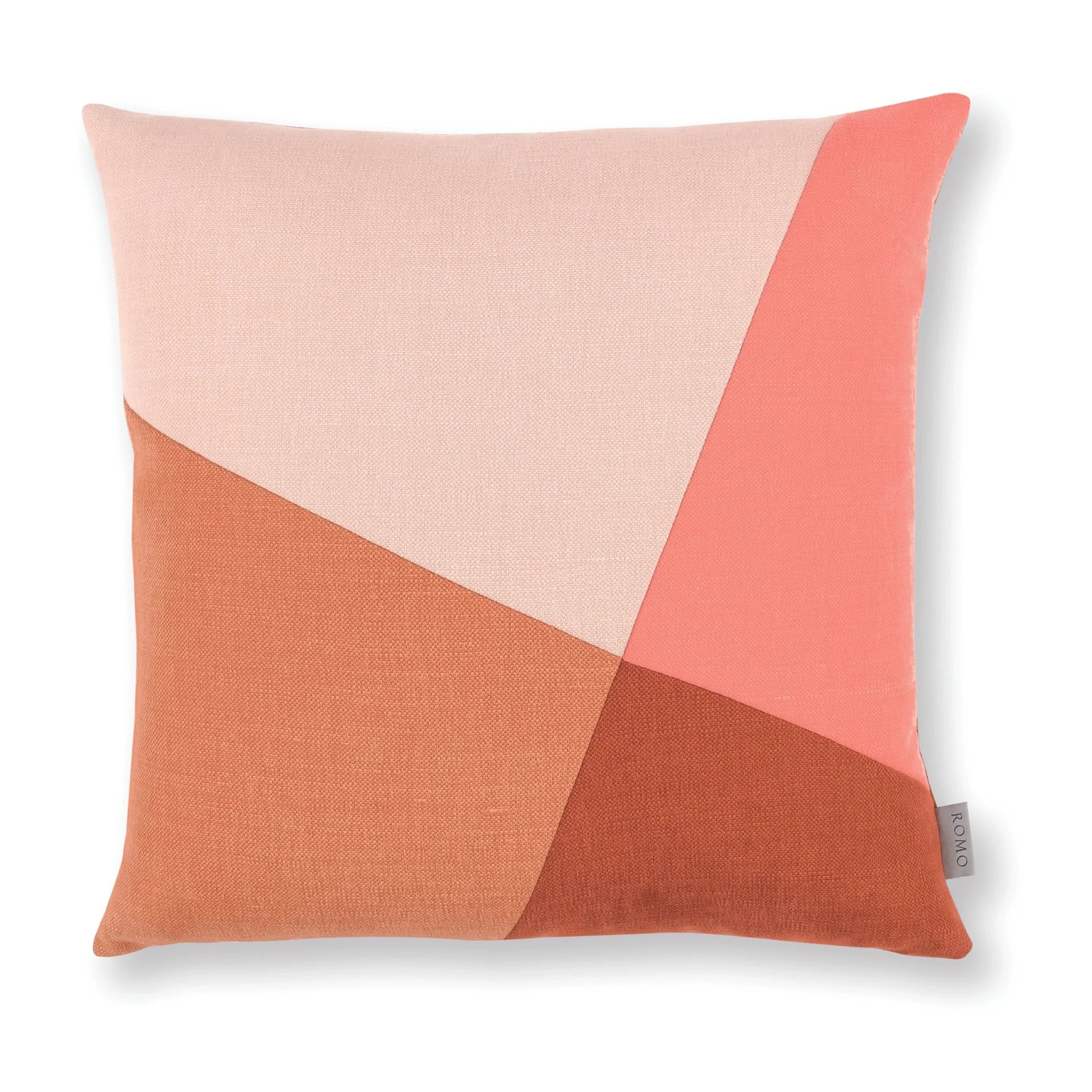 Linara Patchwork Square Cushion – Russet
