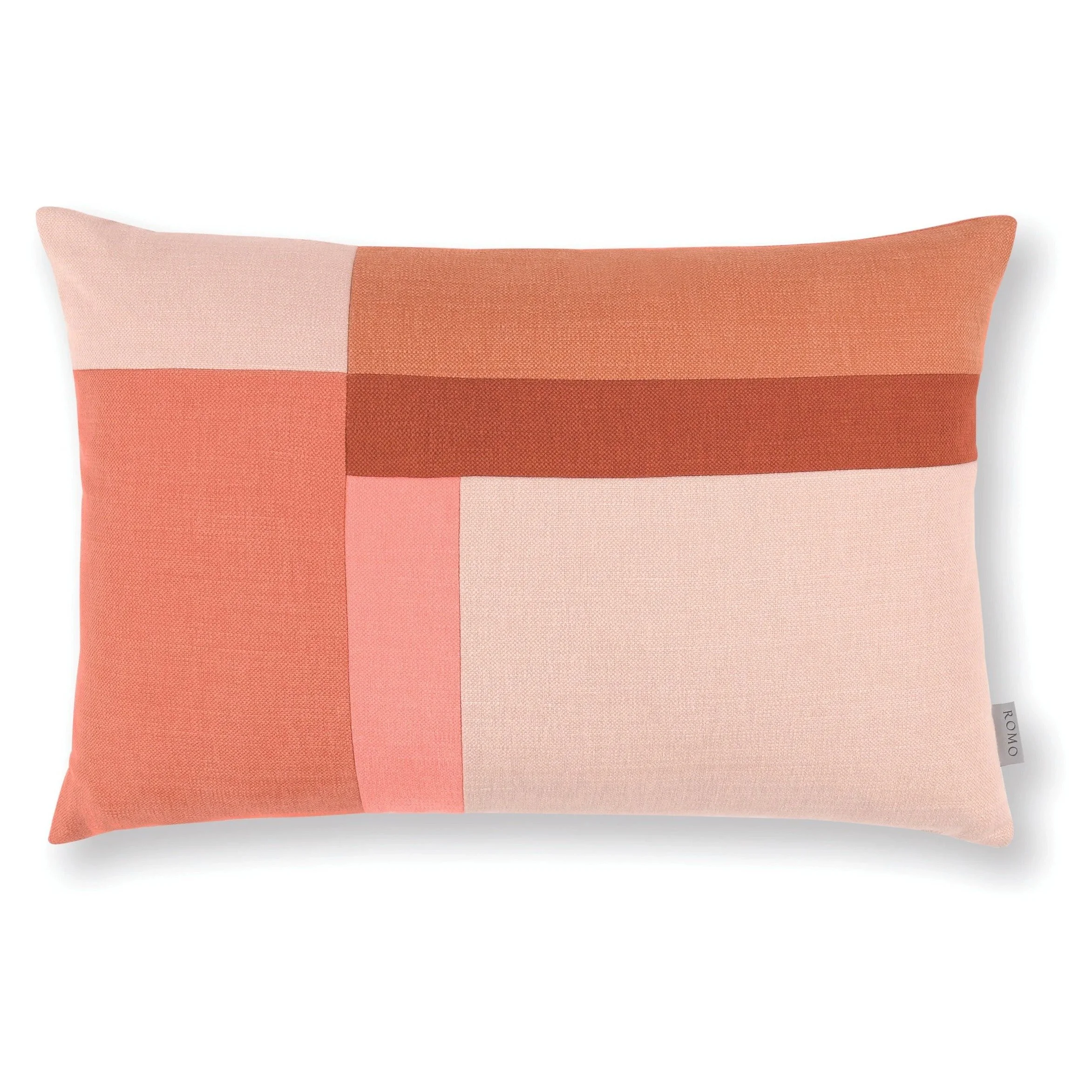Linara Patchwork Rectangular Cushion – Russet
