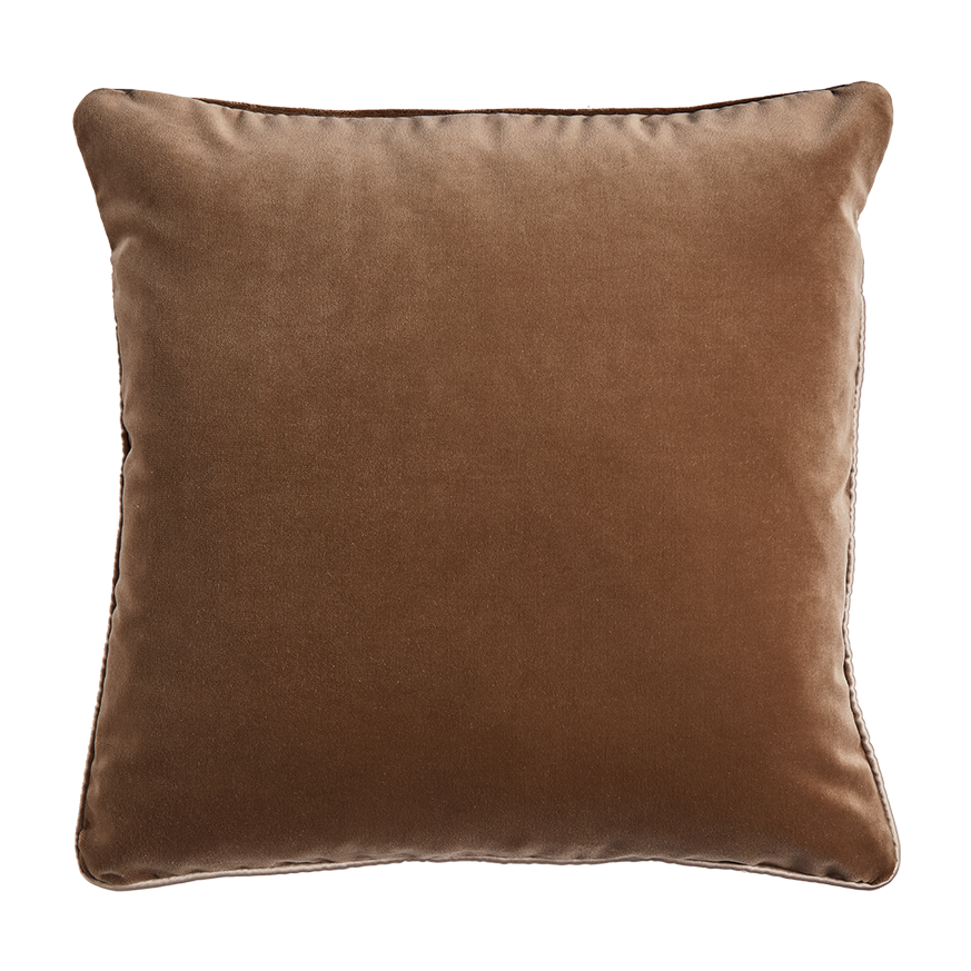 Ritz Velvet Cushion – Wood