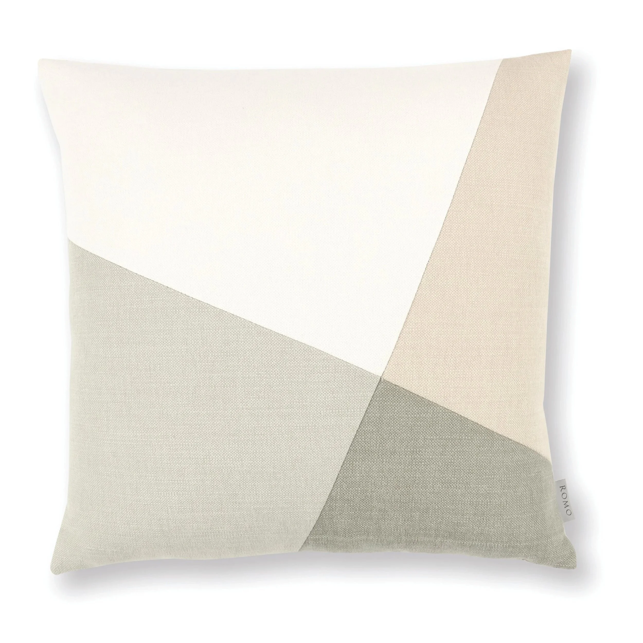 Linara Patchwork Square Cushion – Khaki