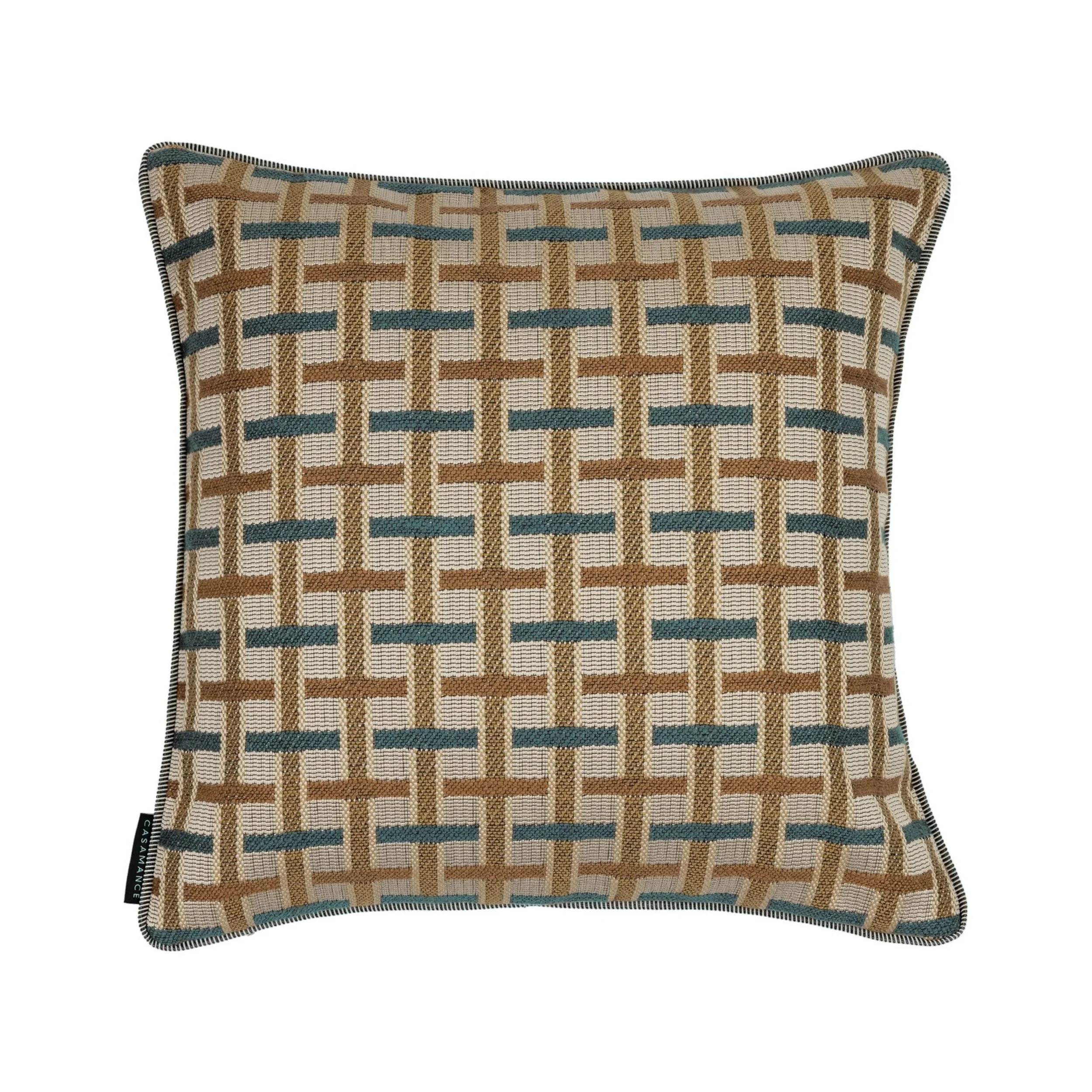 Casamance Ivy jacquard cushion in Beige