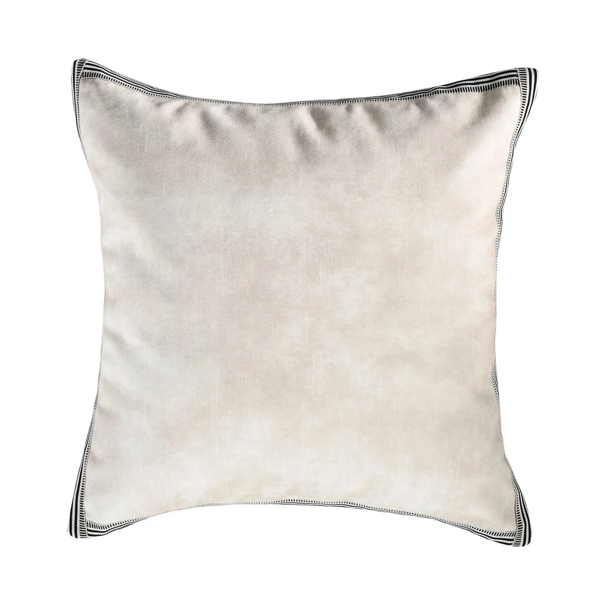 Maison Casamance Manade Nacre velvet cushion, 45 × 45 cm square, front view