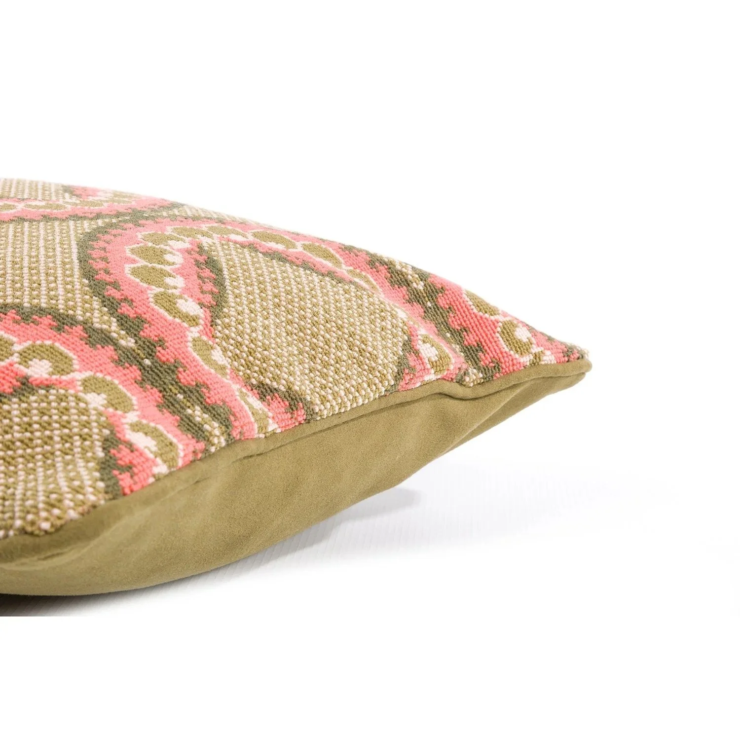 Moorish Circles cushion, close up of the needlepoint
