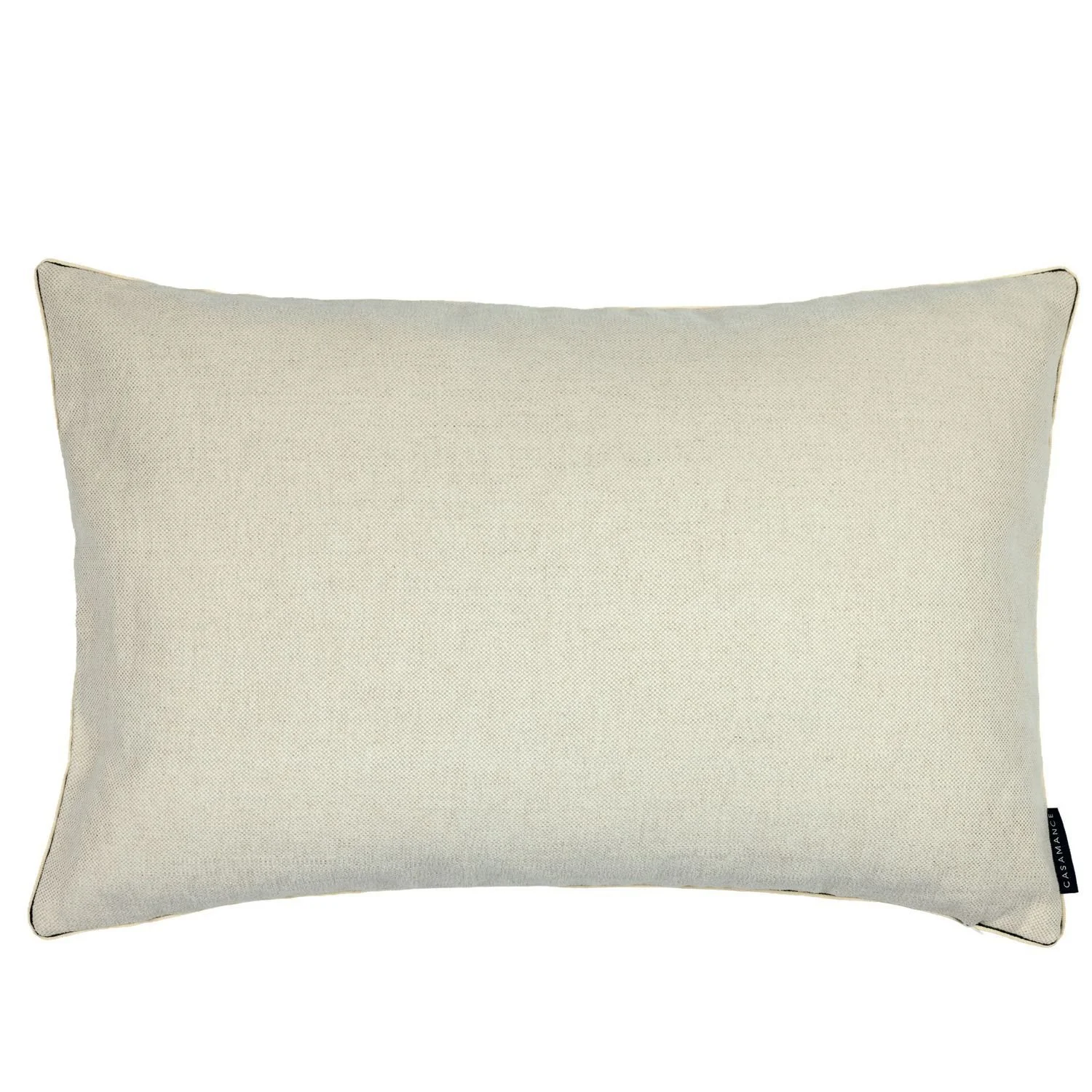 Maison Casamance Oban Bleu Aubergine cushion, reverse