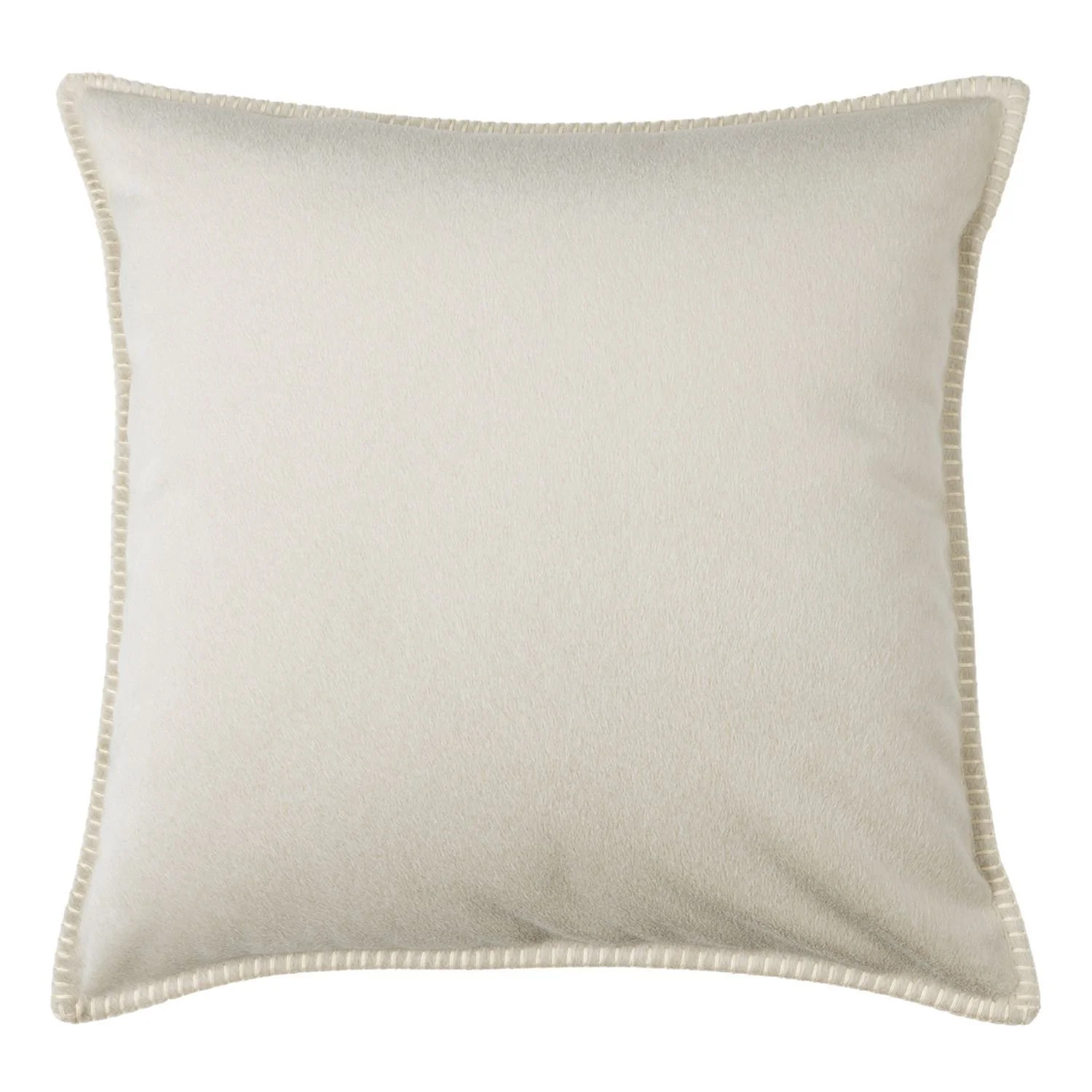 Maison Casamance Clyde Ecru cushion, 65 × 65 cm, front view