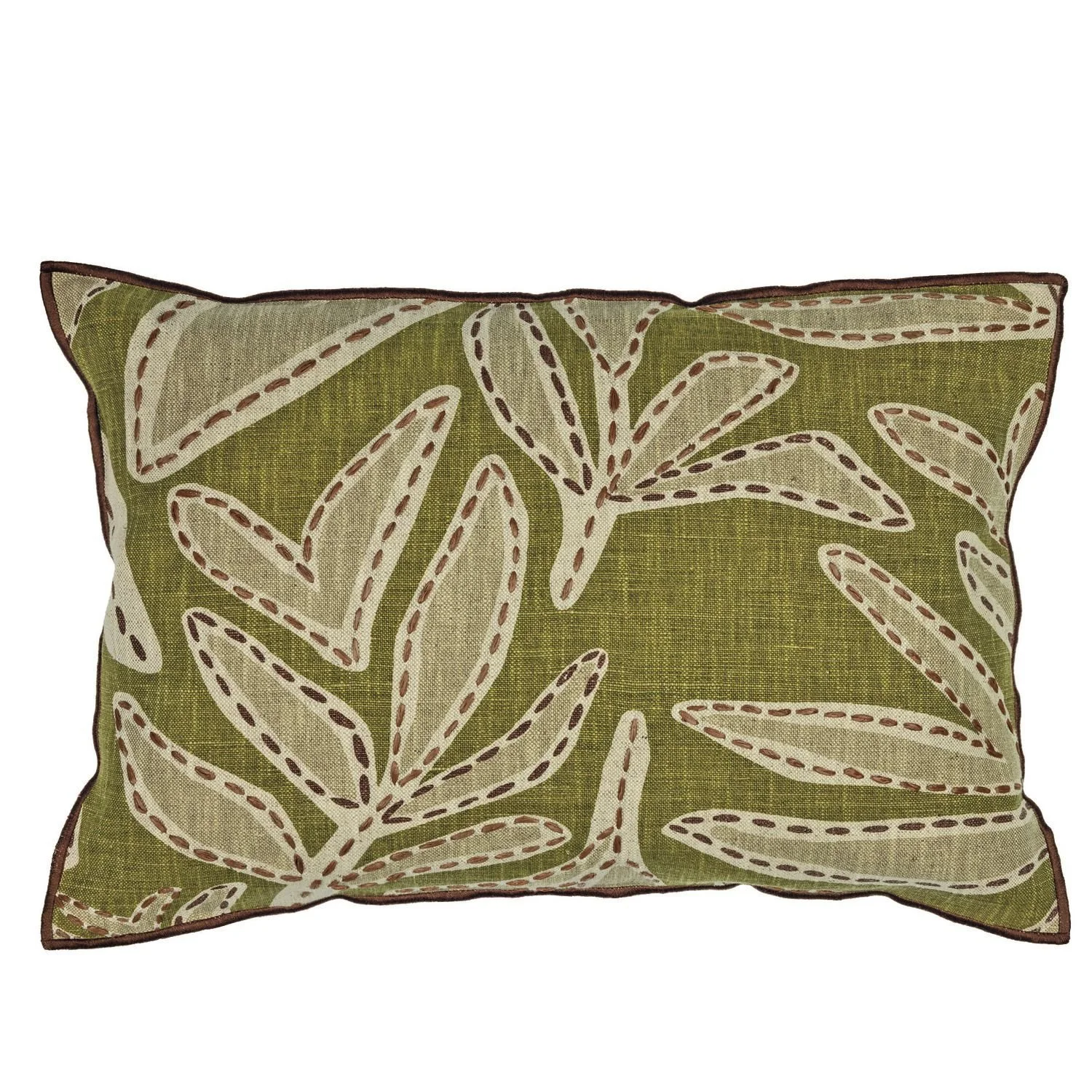 Maison Casamance Padua Vert de Gris cushion, 40 × 60 cm, front view